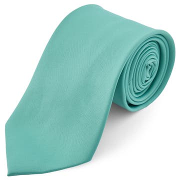 Cravate classique 8 cm turquoise 