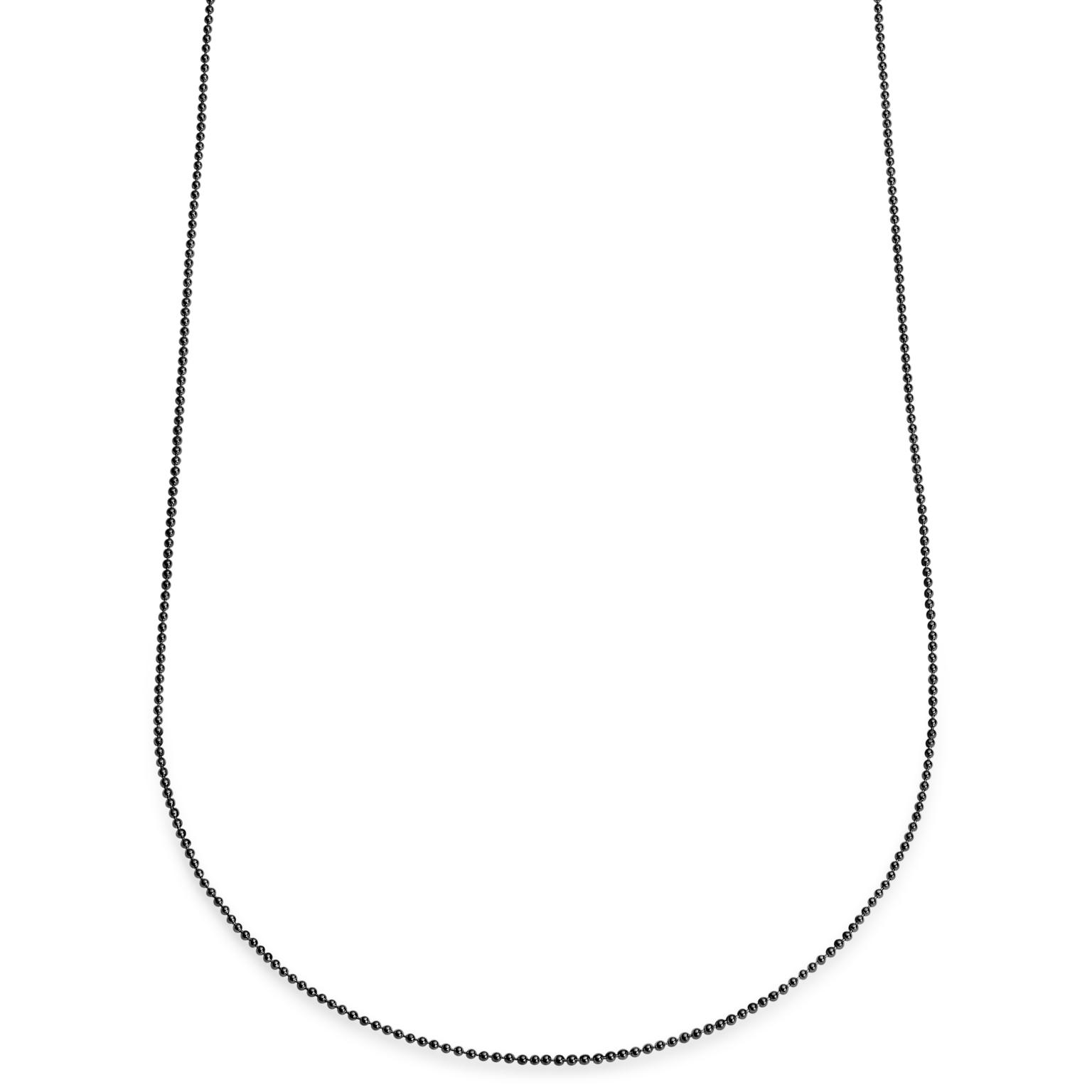 „Essentials“ | 1,6 mm ginklų juodumo rutulinių grandinėlių vėrinys „Essentials“ | 1,6 mm ginklų juodumo rutulinių grandinėlių vėrinys