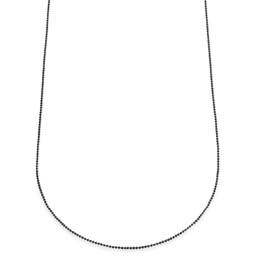 Essentials | Collar de cadena de bolas en negro metalizado de 1,6 mm