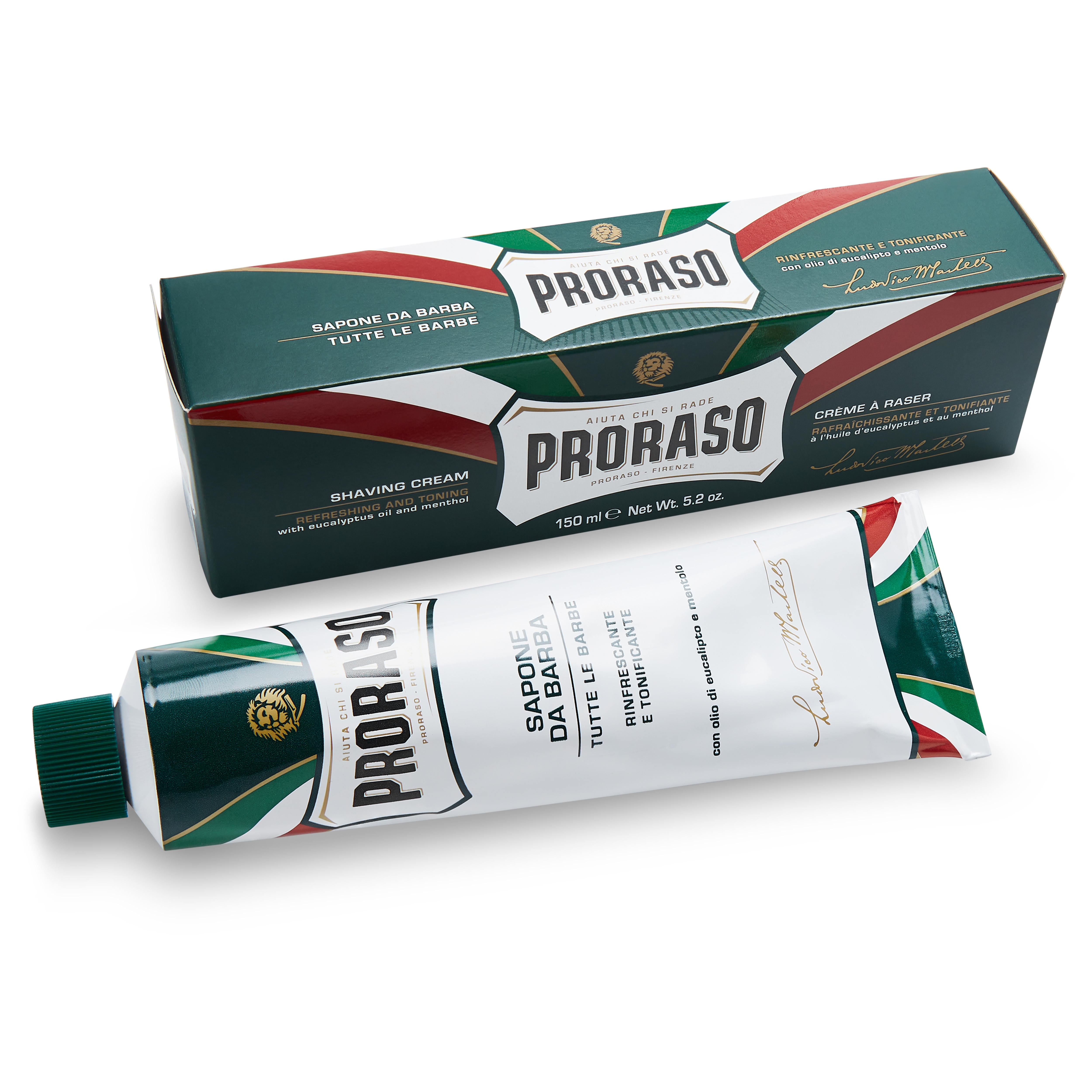 hefboom wastafel vochtigheid 150ml Eucalyptus & Menthol Shaving Cream | In stock! | Proraso