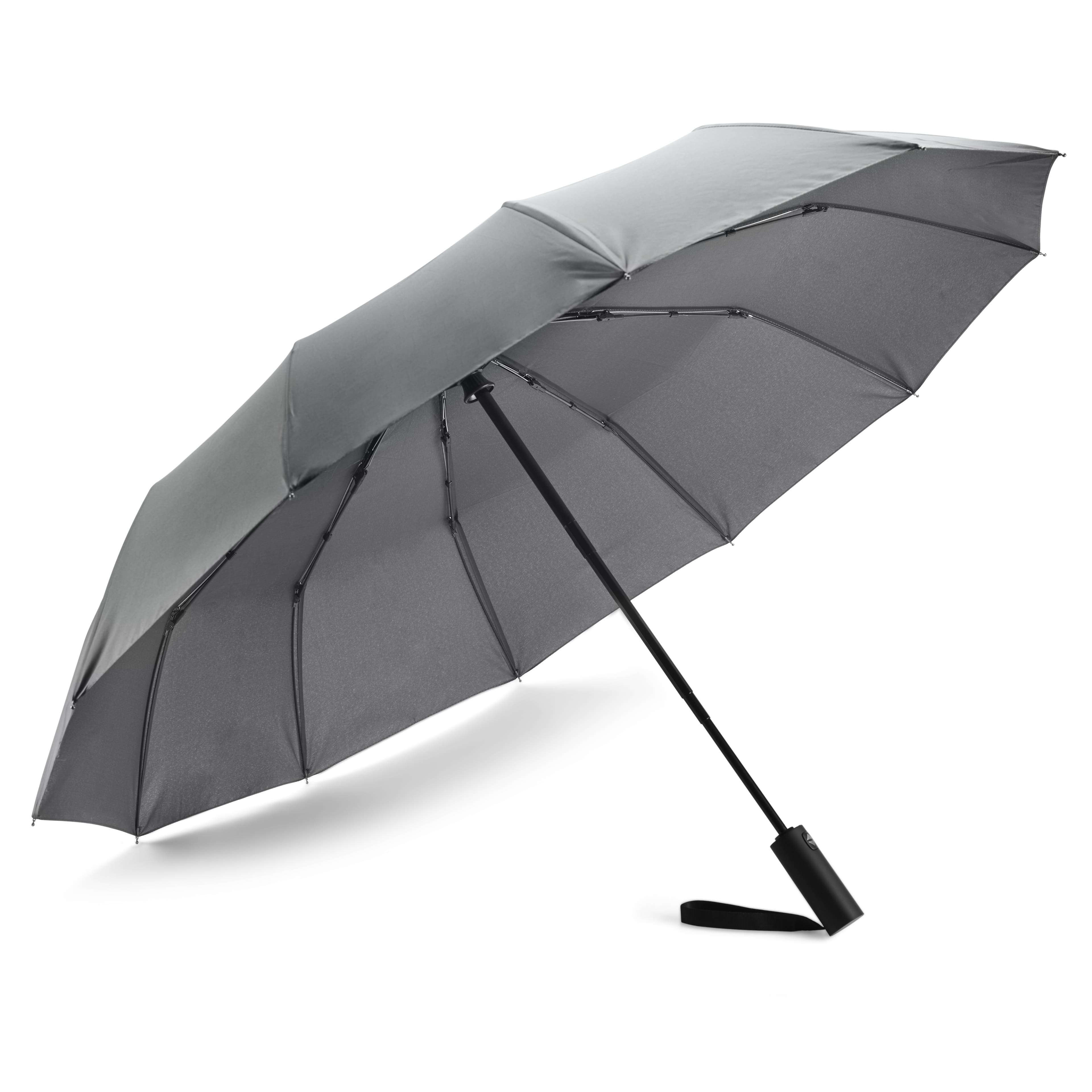Automatisk Sammenleggbar Paraply | Grå