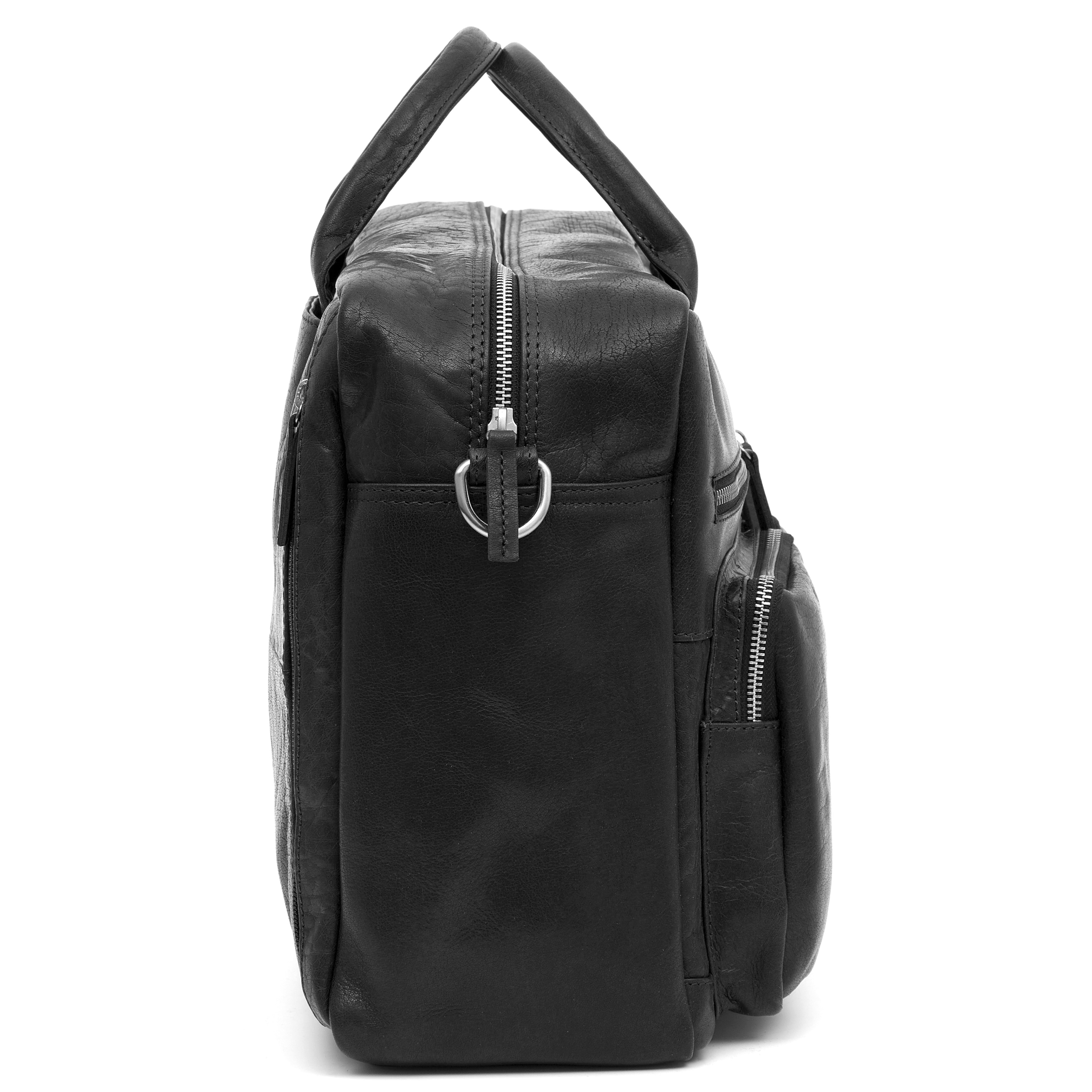 Sac de voyage Montréal Combi en cuir noir  - 7