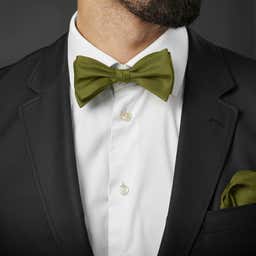 Leaf Green Basic Self-Tie Bow Tie - 3 - hover gallery