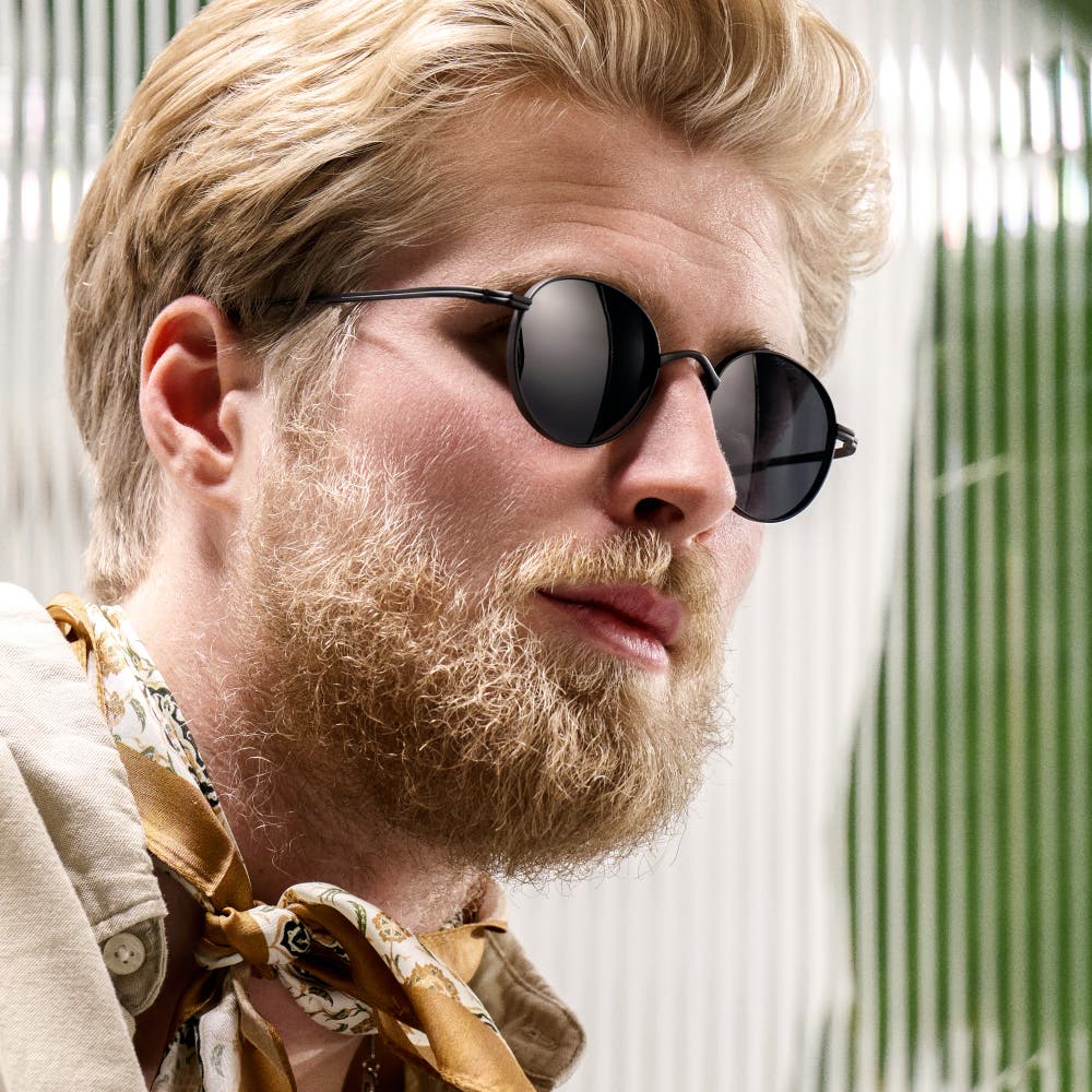 hover: Occasus | Round Black Titanium Polarized Sunglasses hover: Occasus | Round Black Titanium Polarized Sunglasses