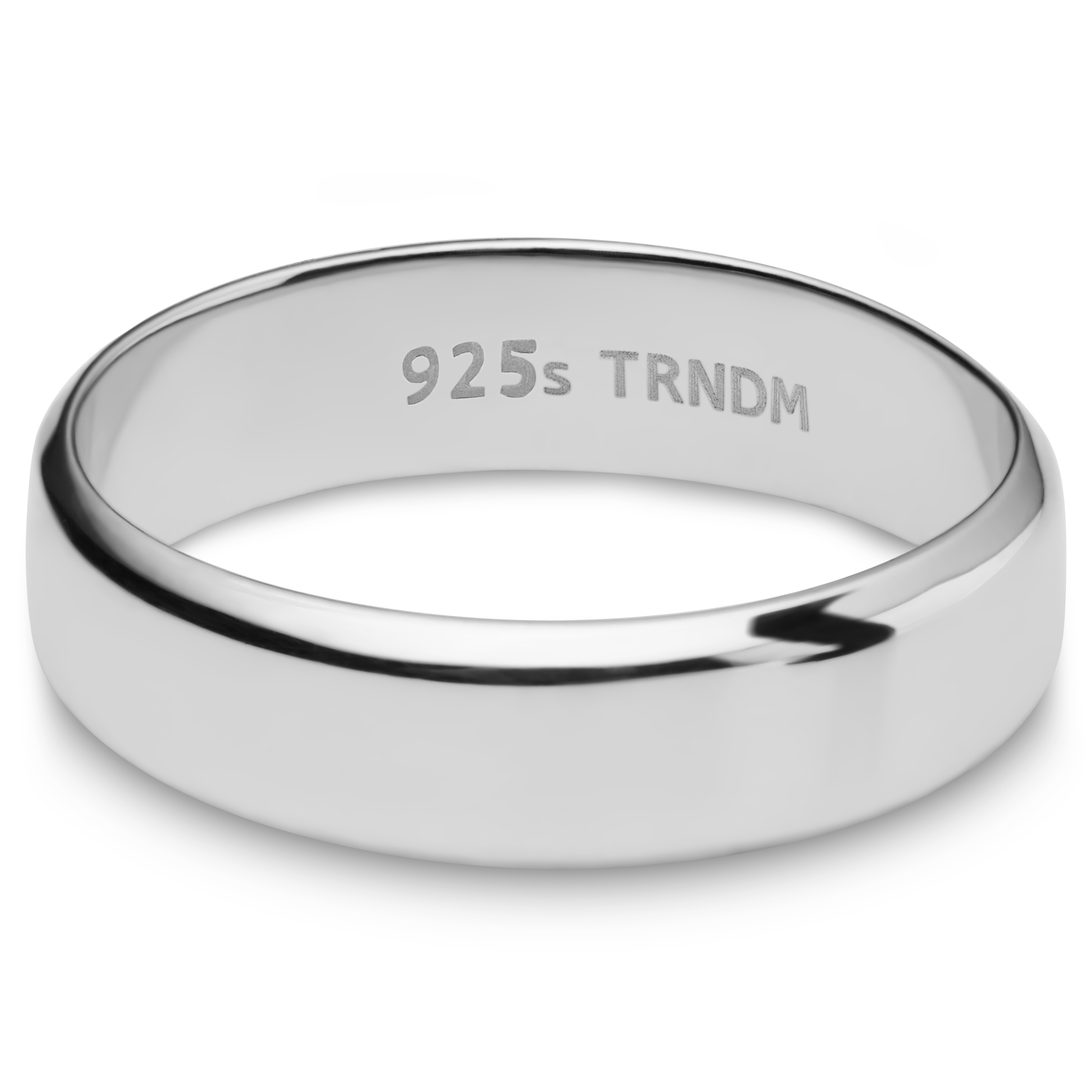 Argentia | Simple Rounded Sterling Silver Ring - 6