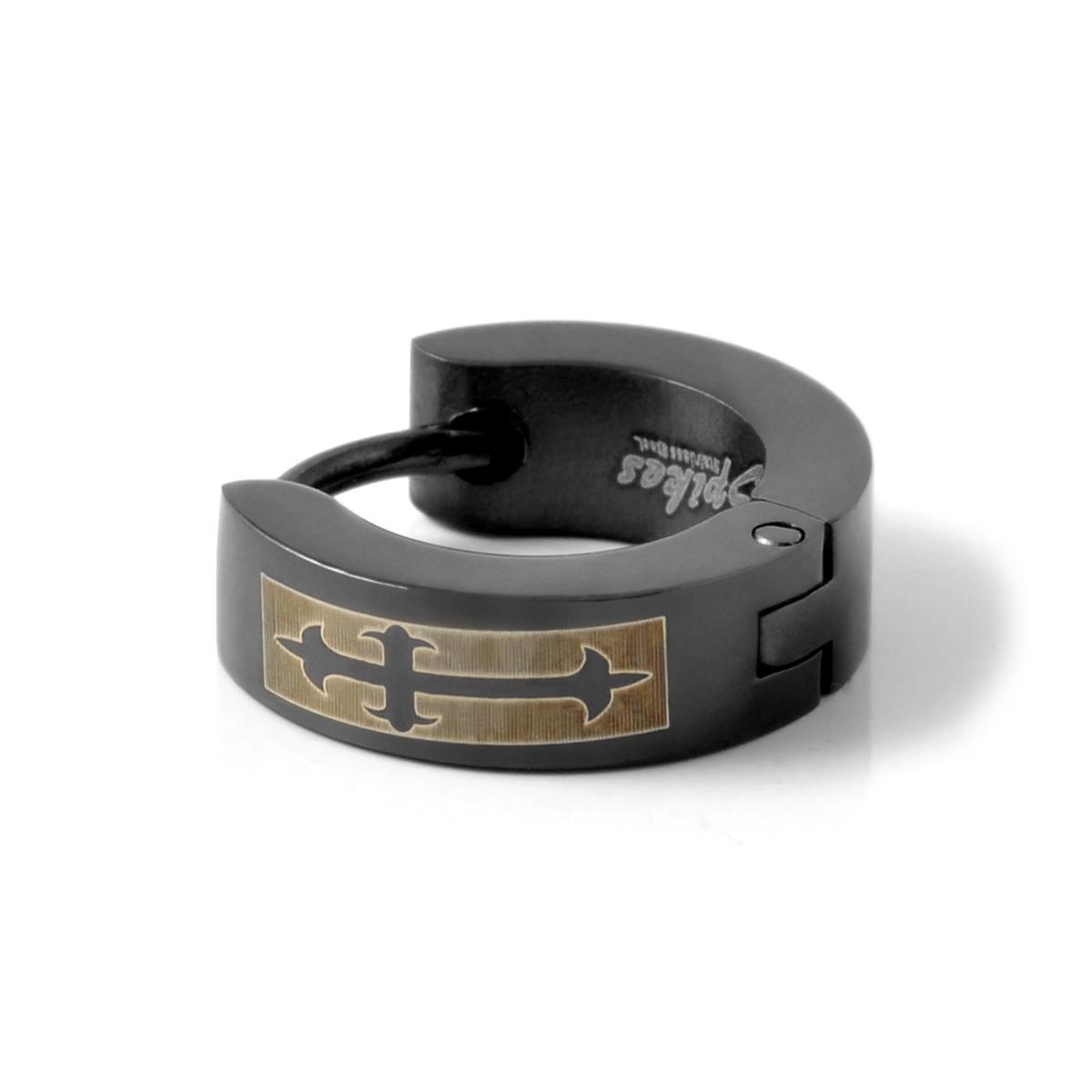 Sentio | Orecchino A Cerchio A Clip Con 5 Stelle In Acciaio Chirurgico - Foto 5