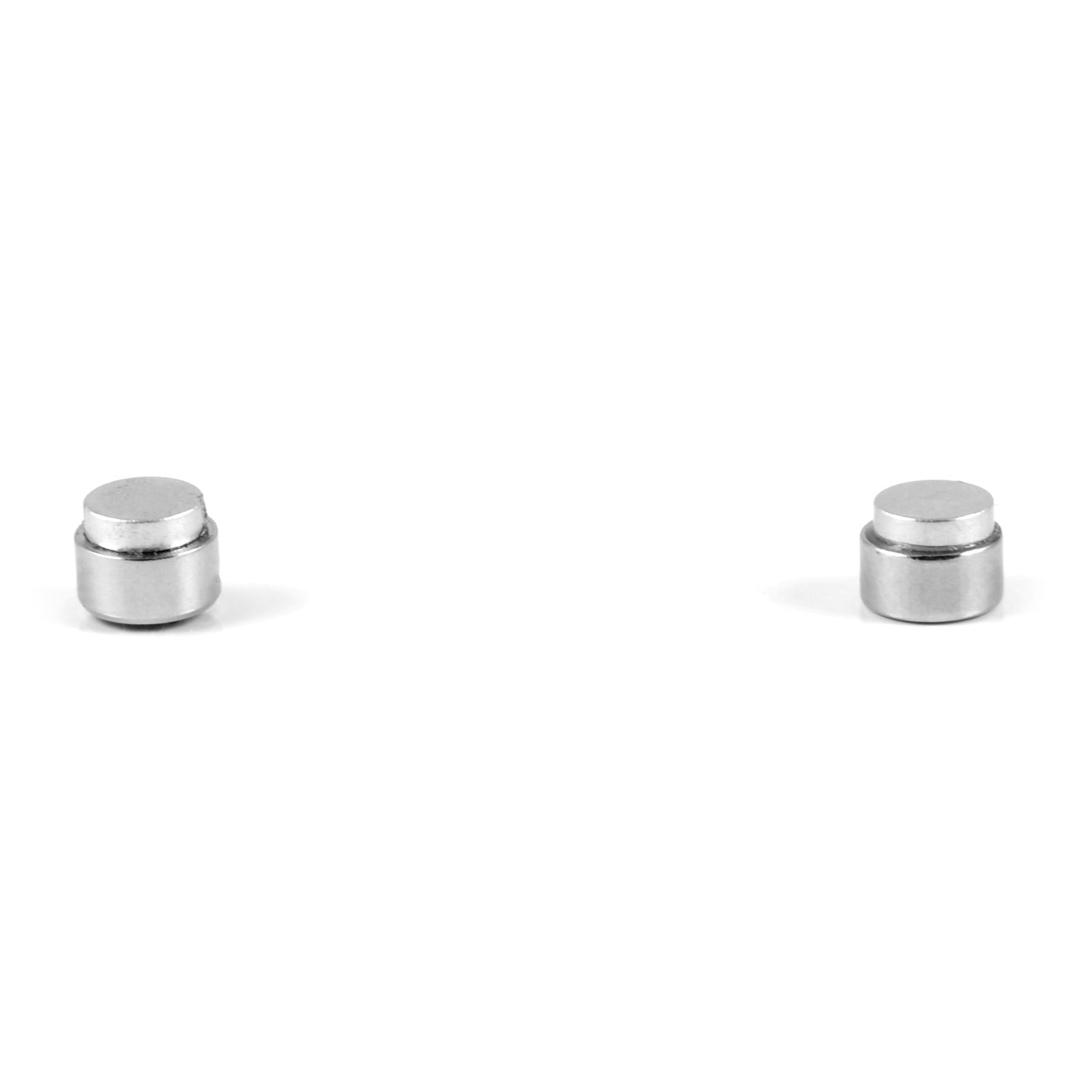 Clou d'oreille magnétique à zircone bleue 6 mm - 4