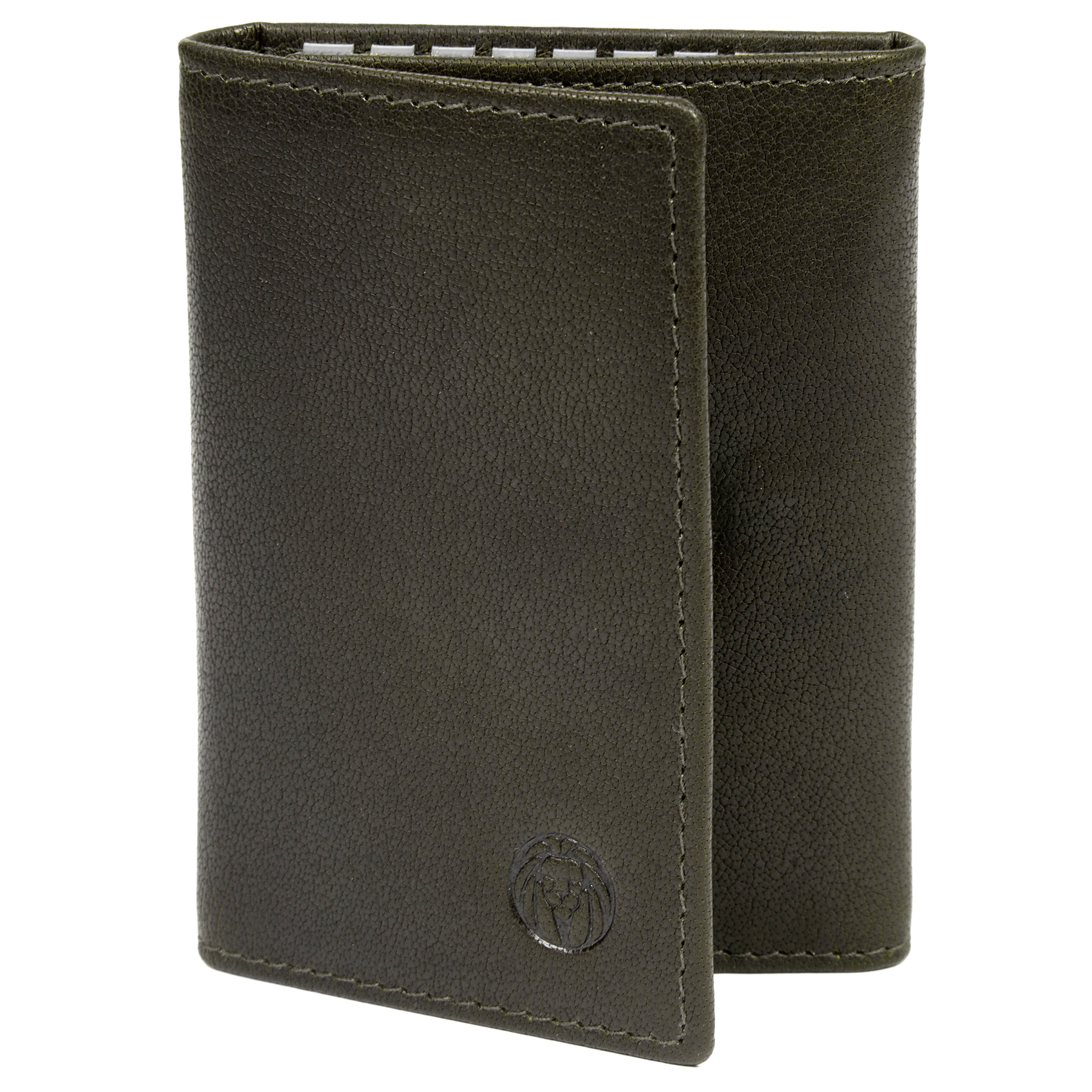 Montreal Olivengrønn RFID Nøkkelholder av Skinn - 1