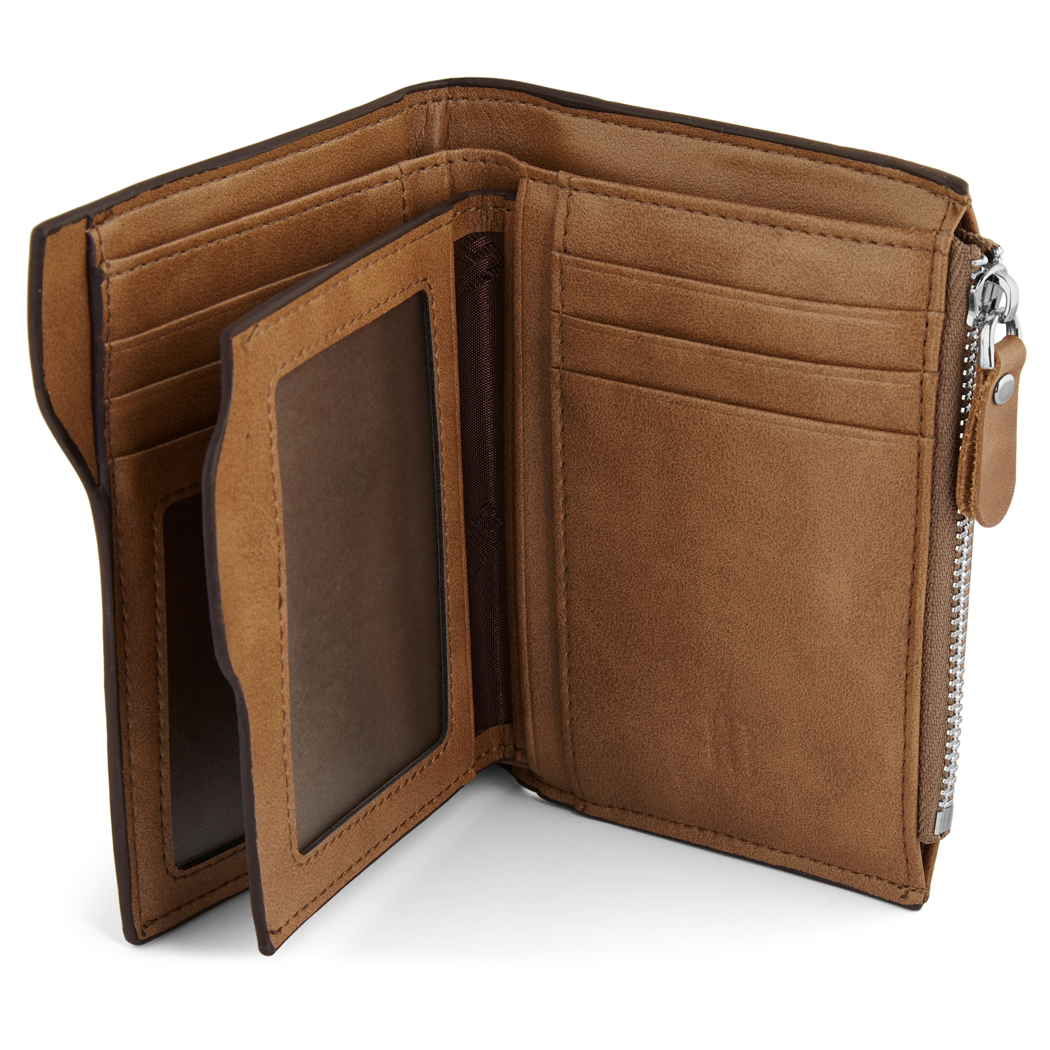 Cartera japonesa de cuero marrón claro - 2