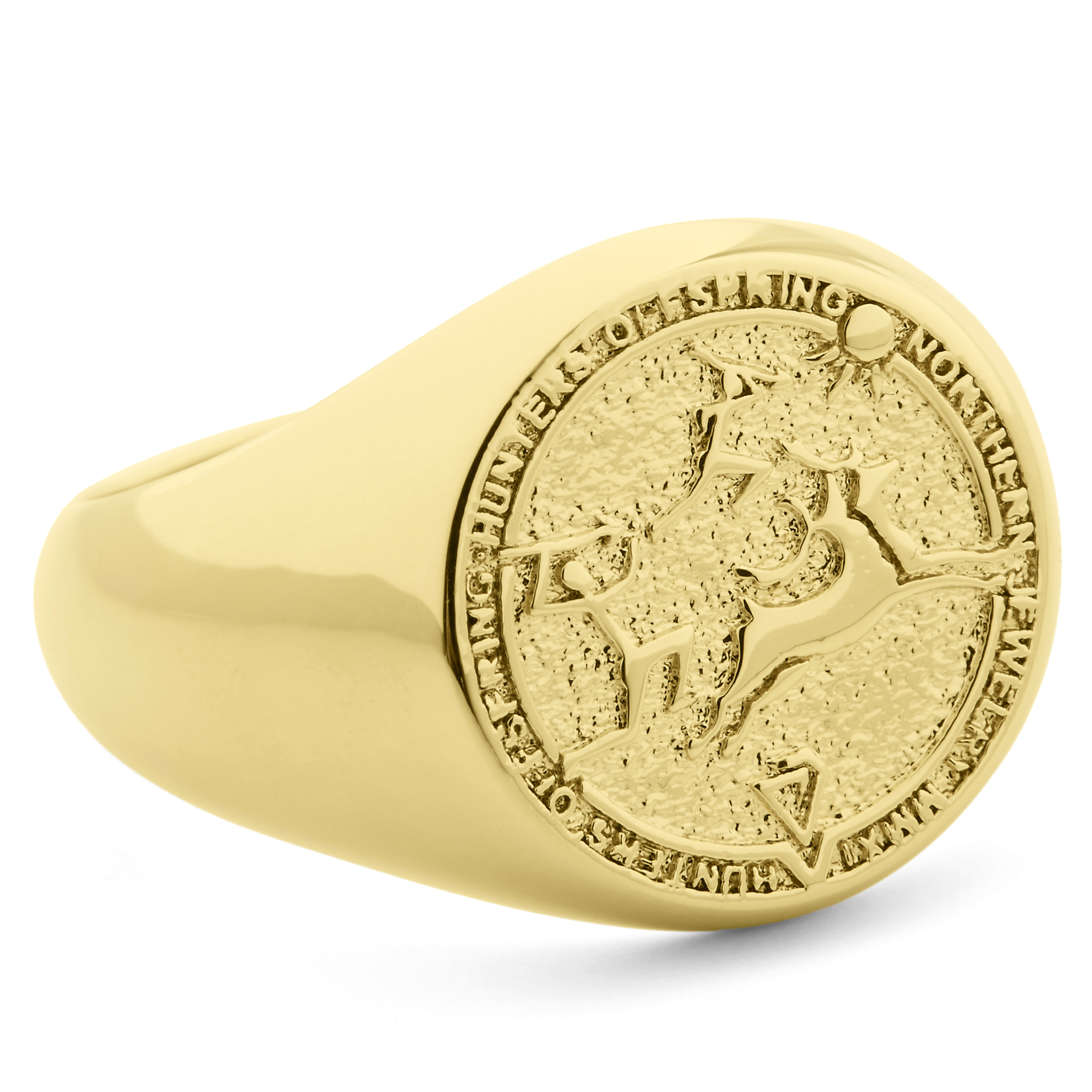 Klasični prsten Hunter's Offspring Signet od 925 srebra - 2