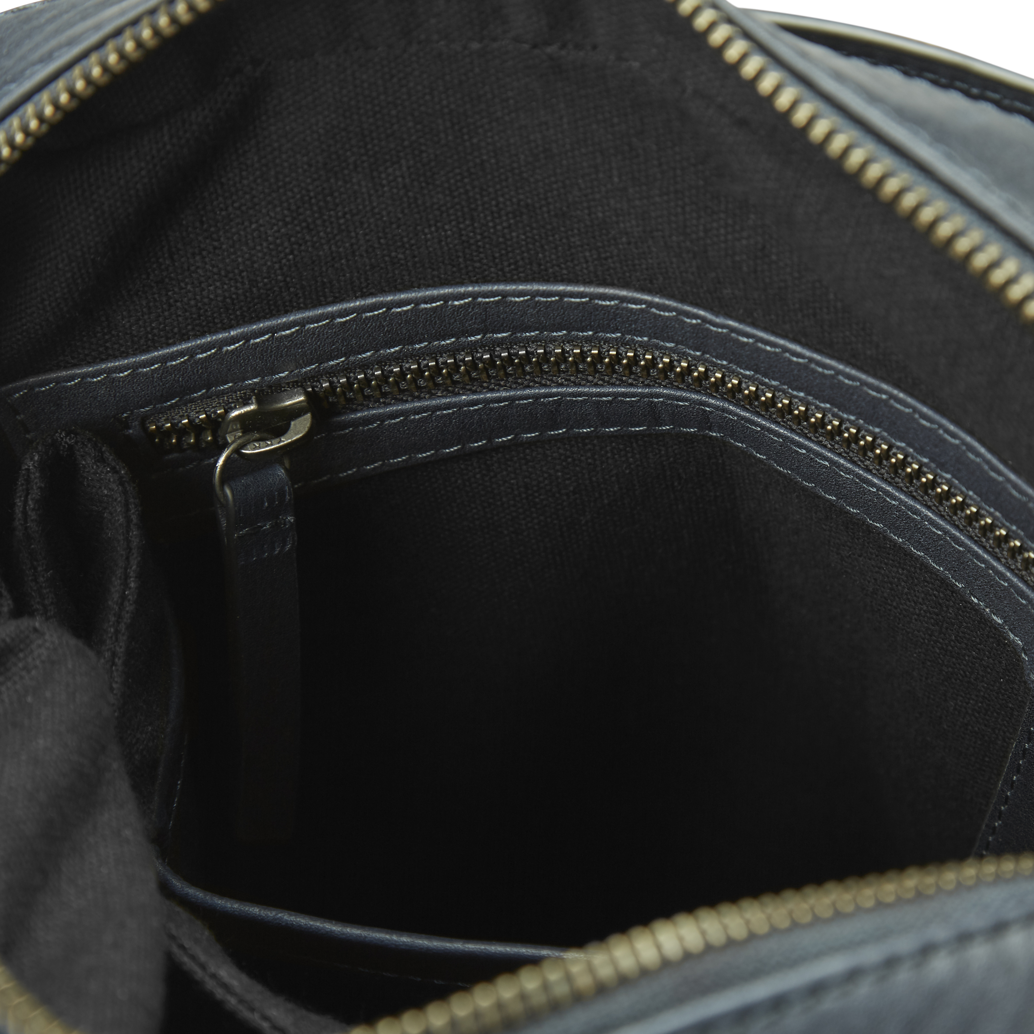 Sac à bandoulière en cuir bleu marine Laurie - 12