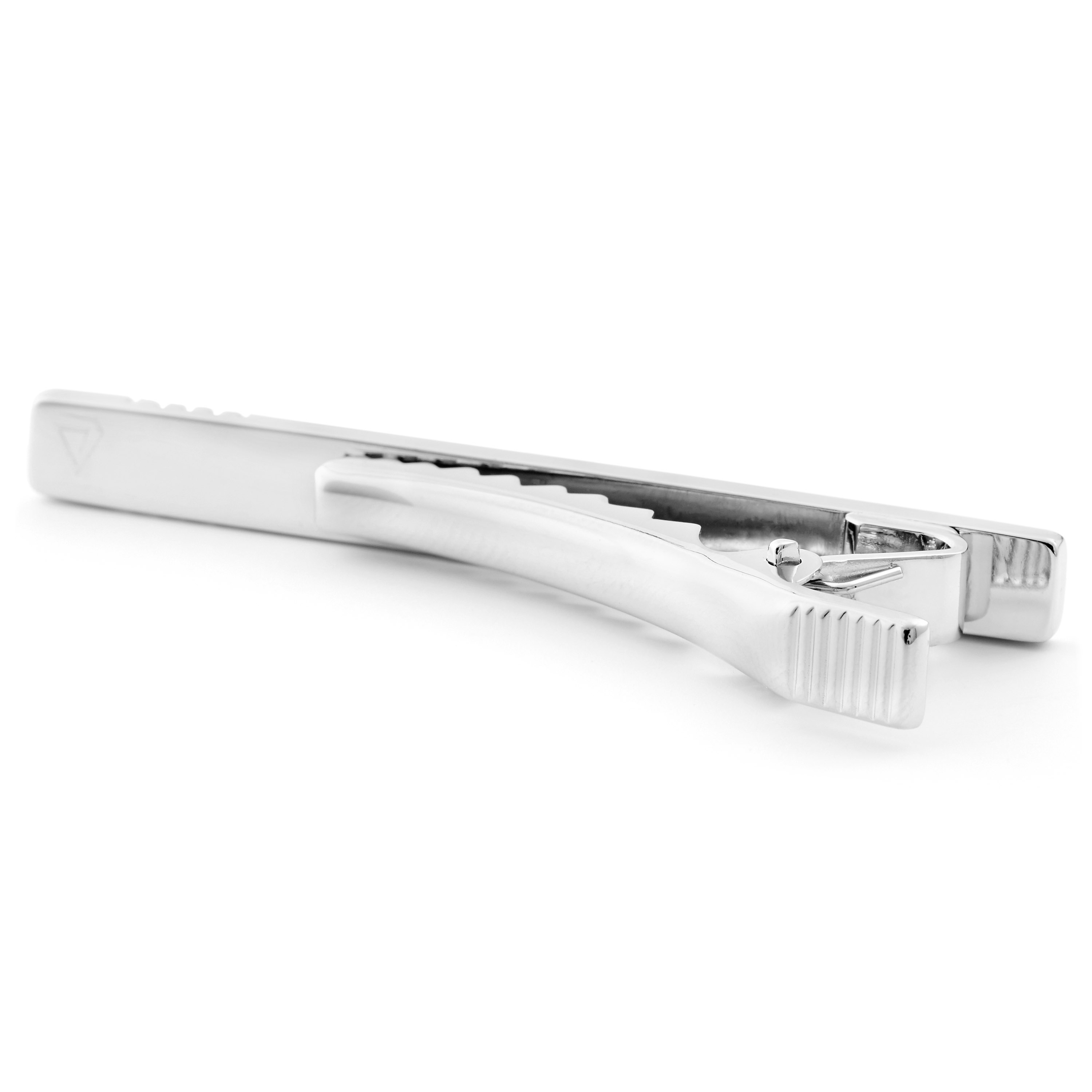 Nastakuvioitu solmioneula, 925S-hopeaa - 2