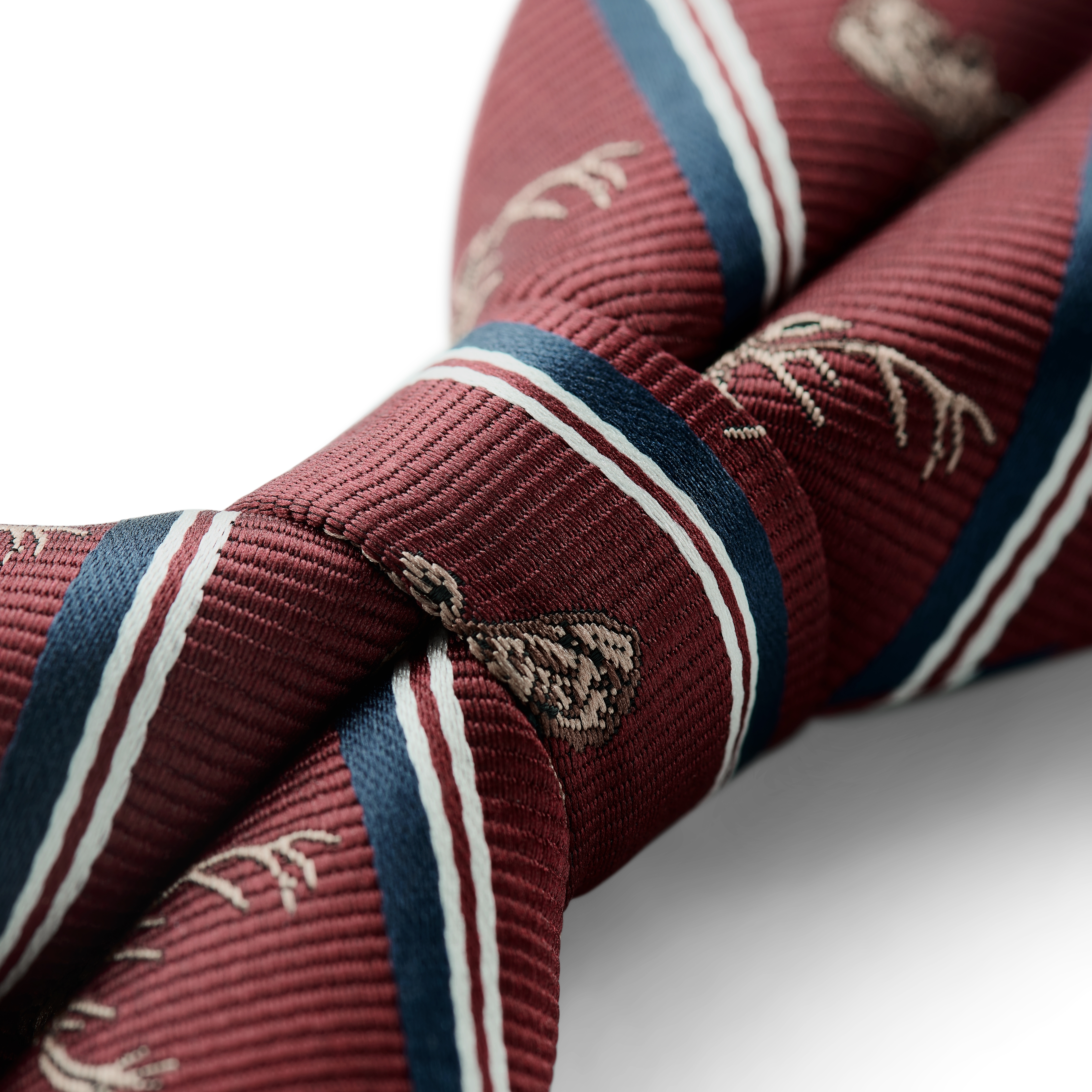 Zoikos | Predviazaný motýlik v červenej farbe so sobmi - 3