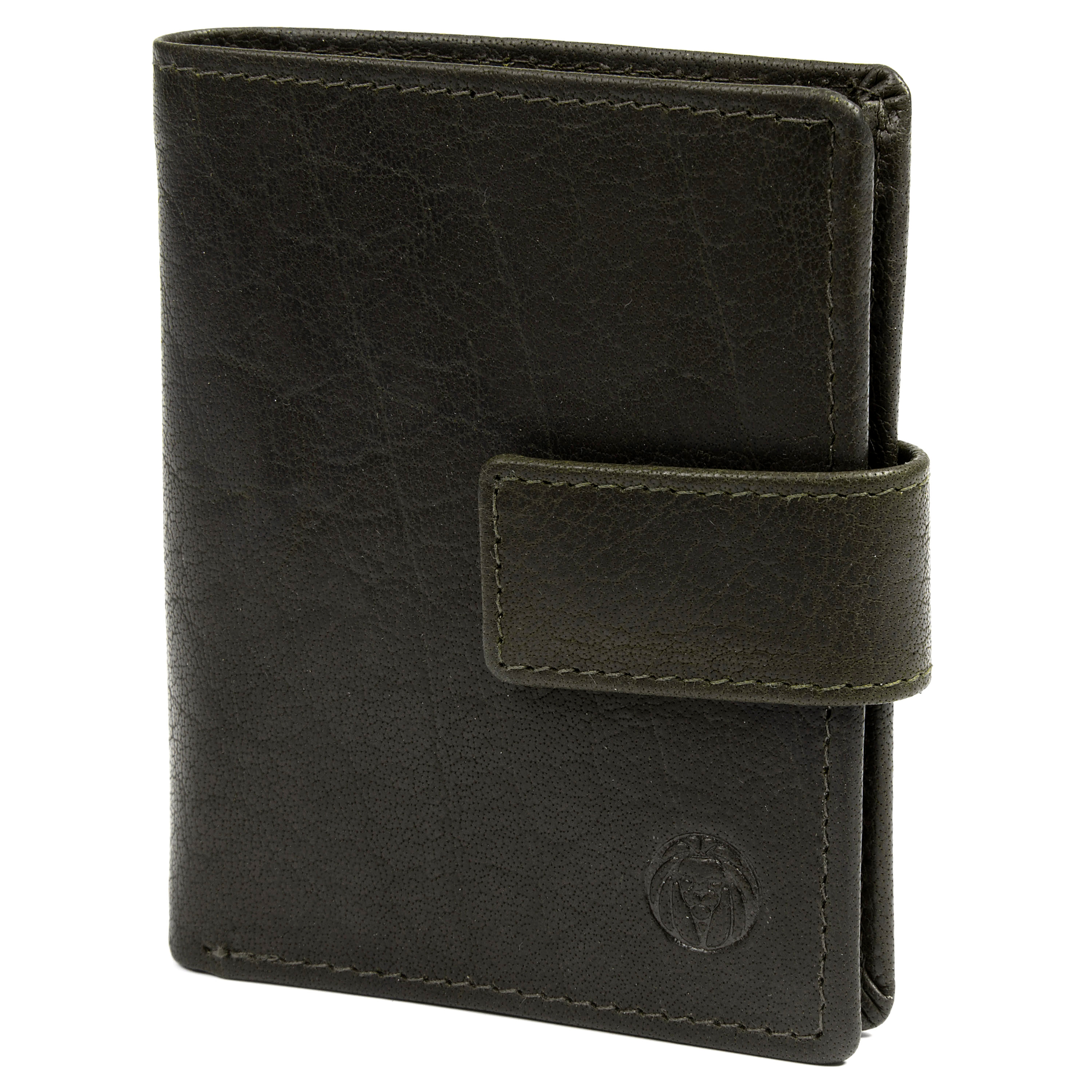 Montreal Compact Olive RFID Leather Wallet - 1