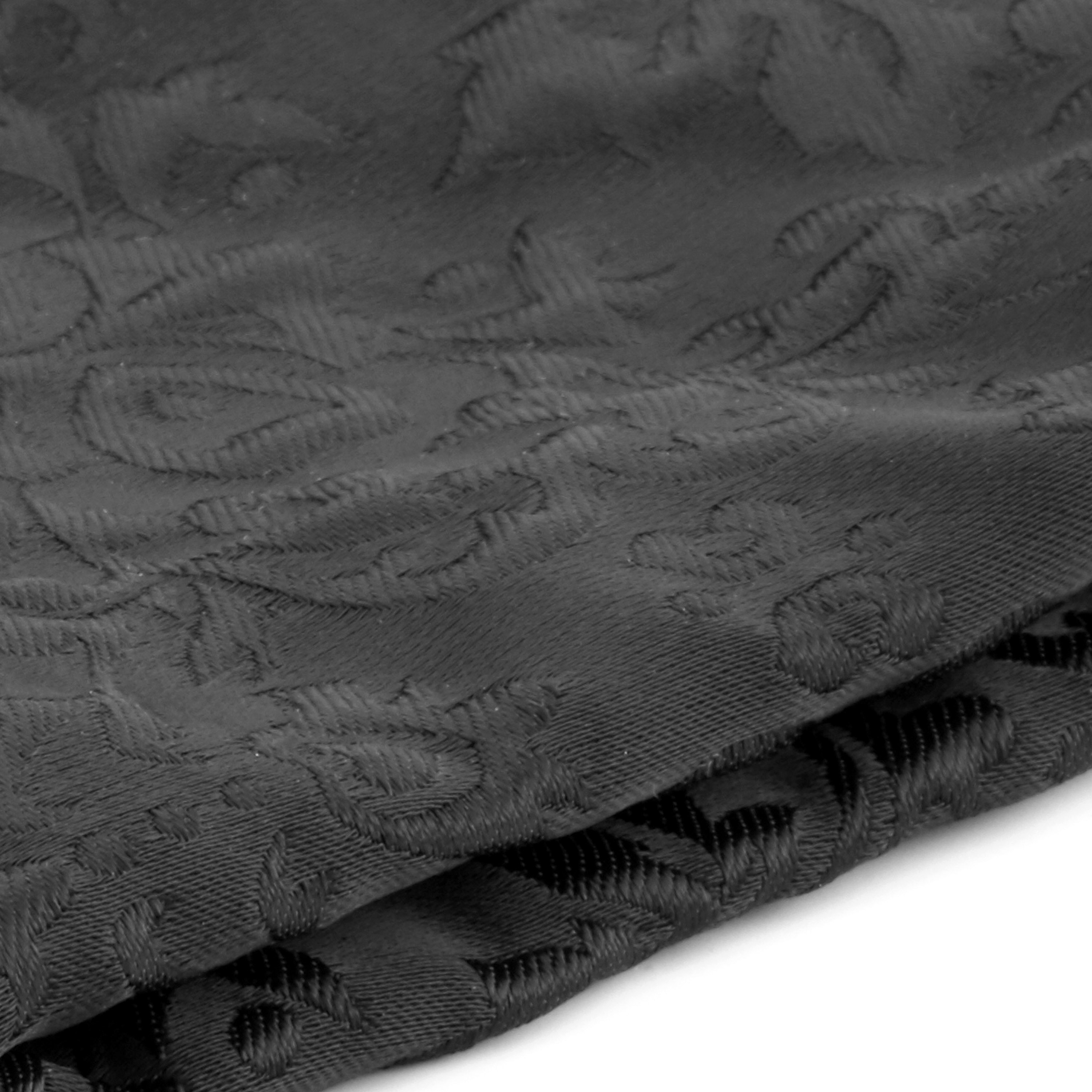 Lenço de Bolso Quadrado Flor Preta - 2