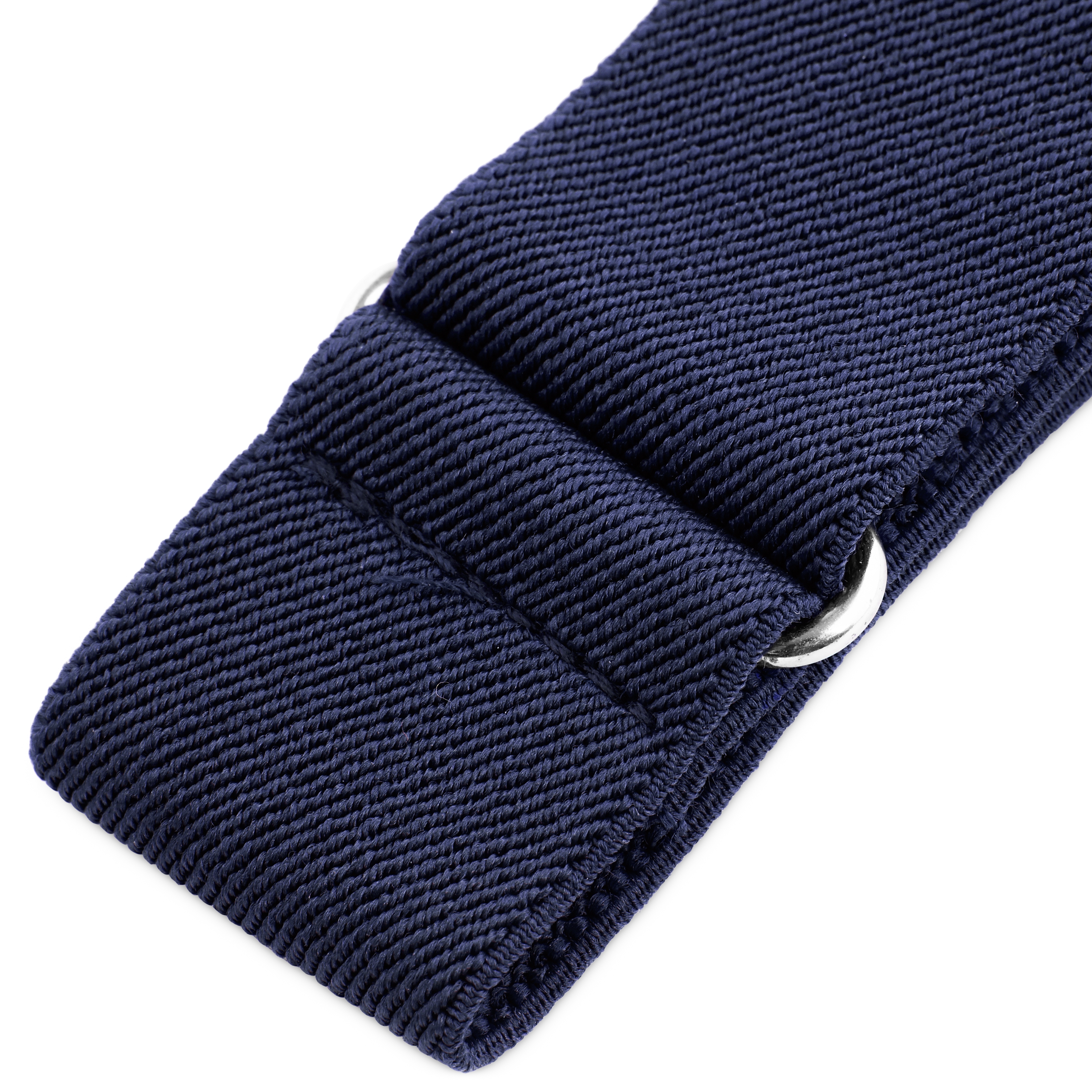 Wide Deep Blue Sleeve Garters - 2