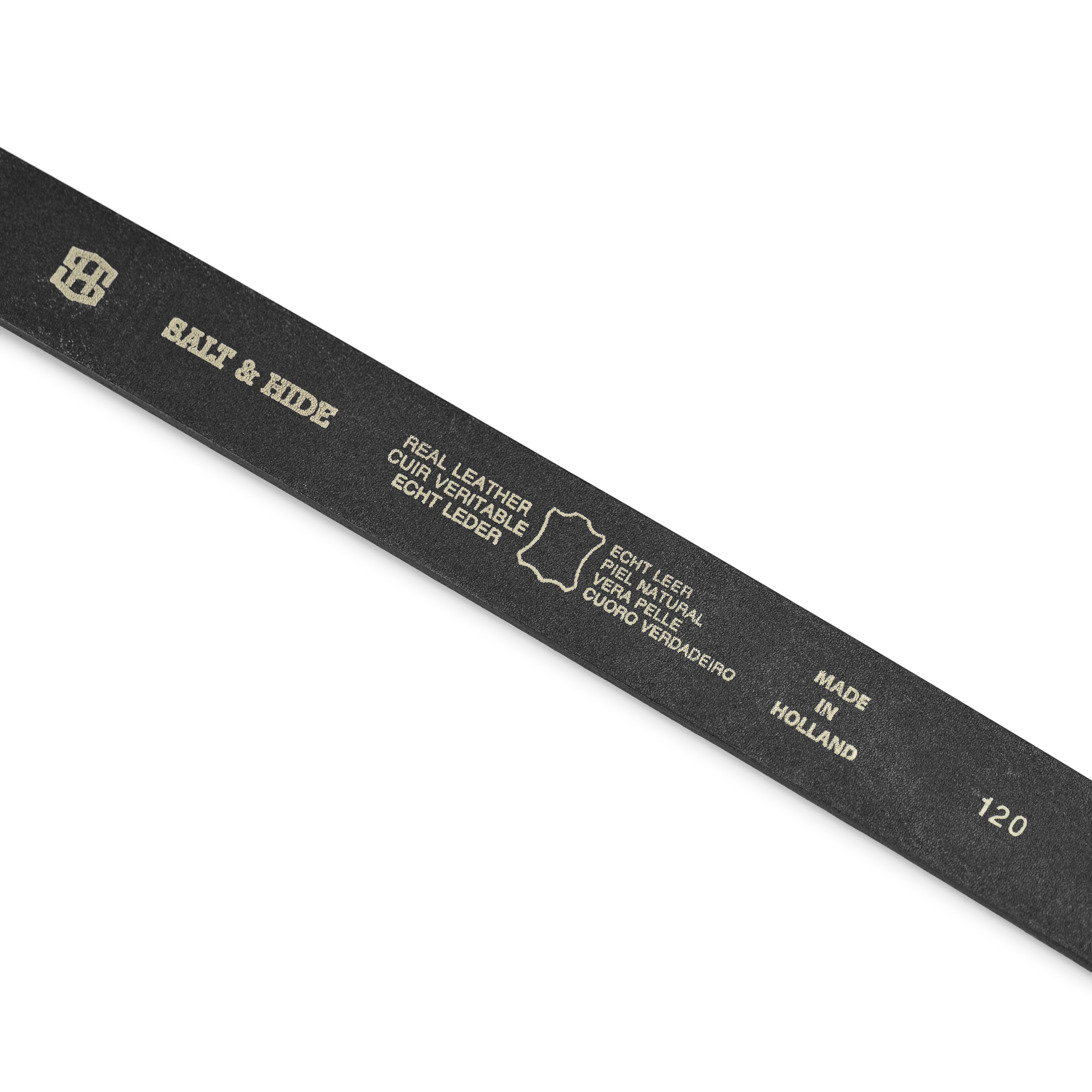 Čierny opasok z lícovej kože XL Henry - 4