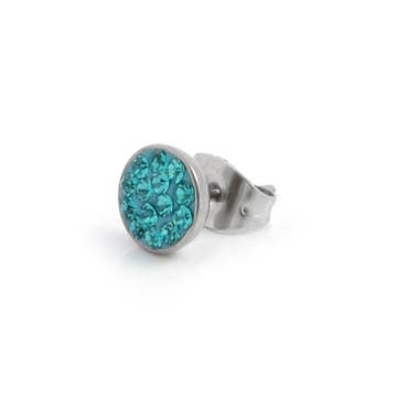 Blue Simple Zirconia Earring Blue Simple Zirconia Earring