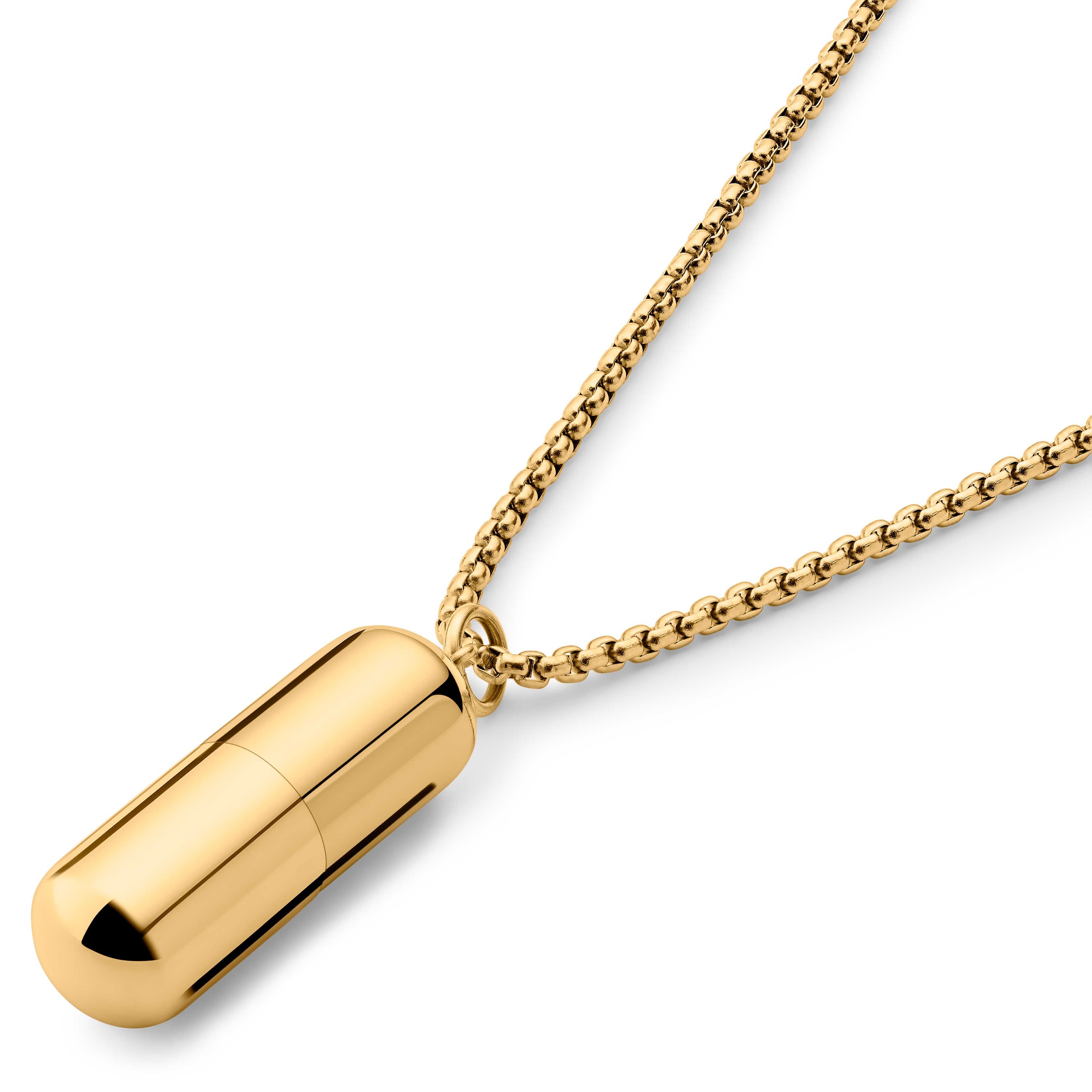 Egan | Gold-tone Pill Necklace - 5
