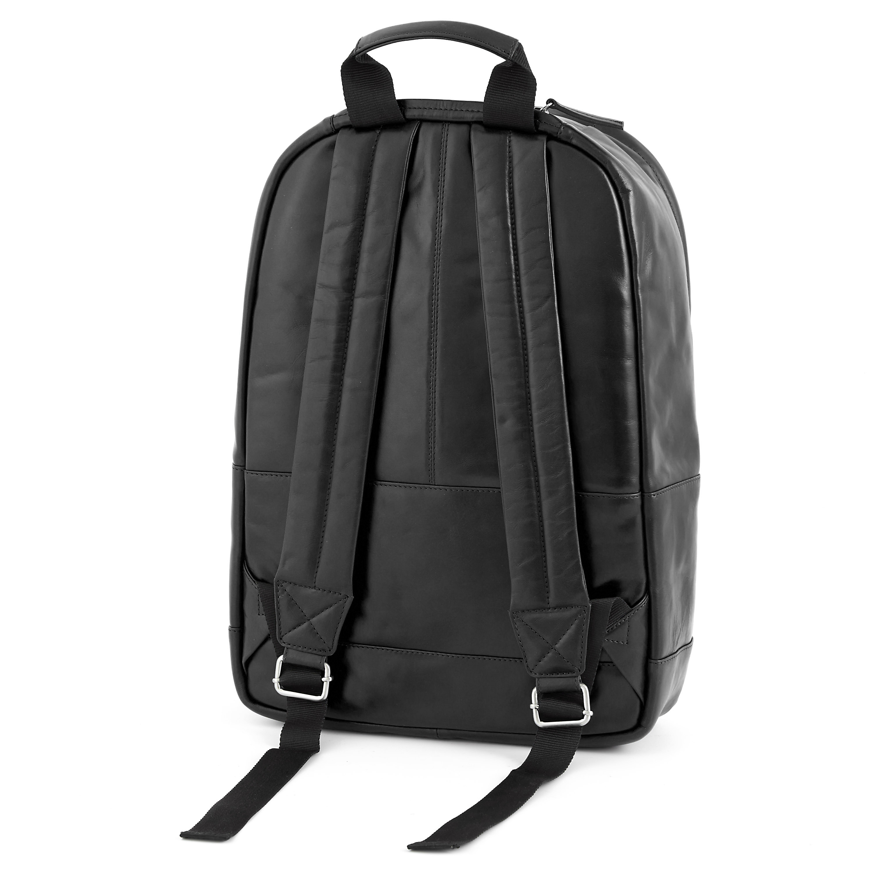 Schwarzer Klassischer Jasper Lederrucksack - 3