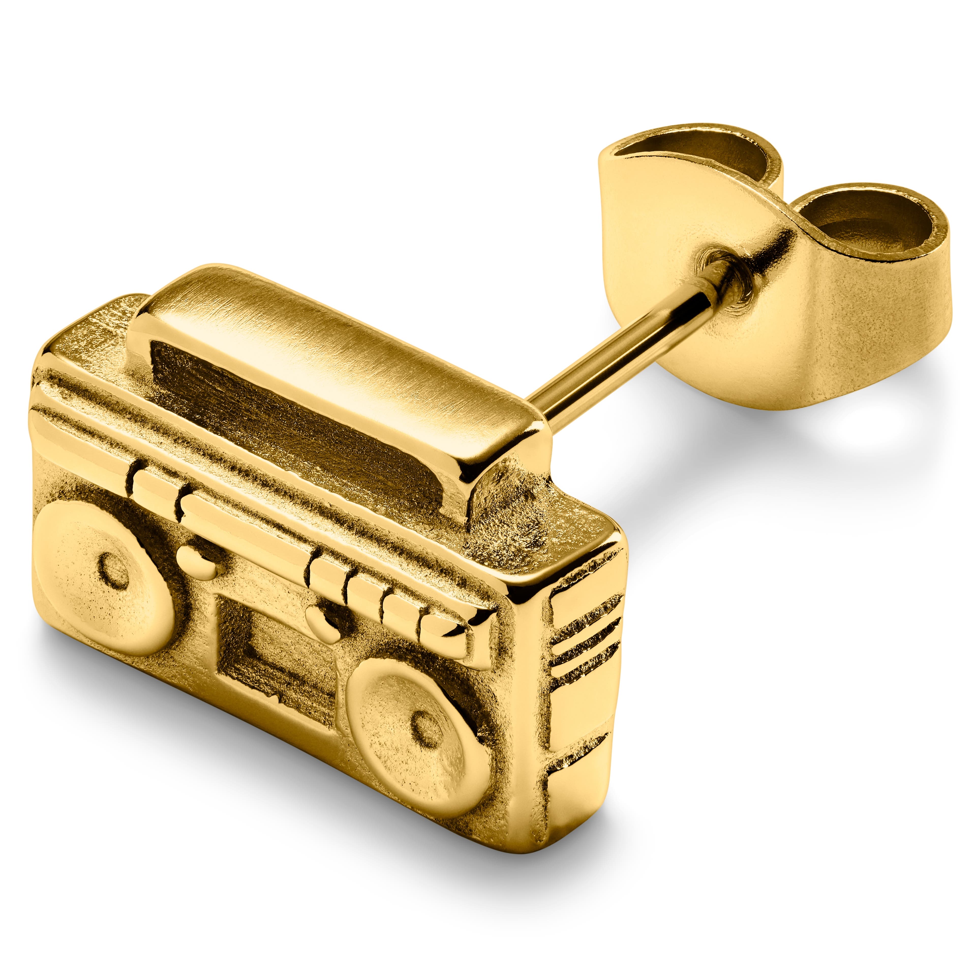 Jaygee | Gold-tone Radio Stud Earring Jaygee | Gold-tone Radio Stud Earring