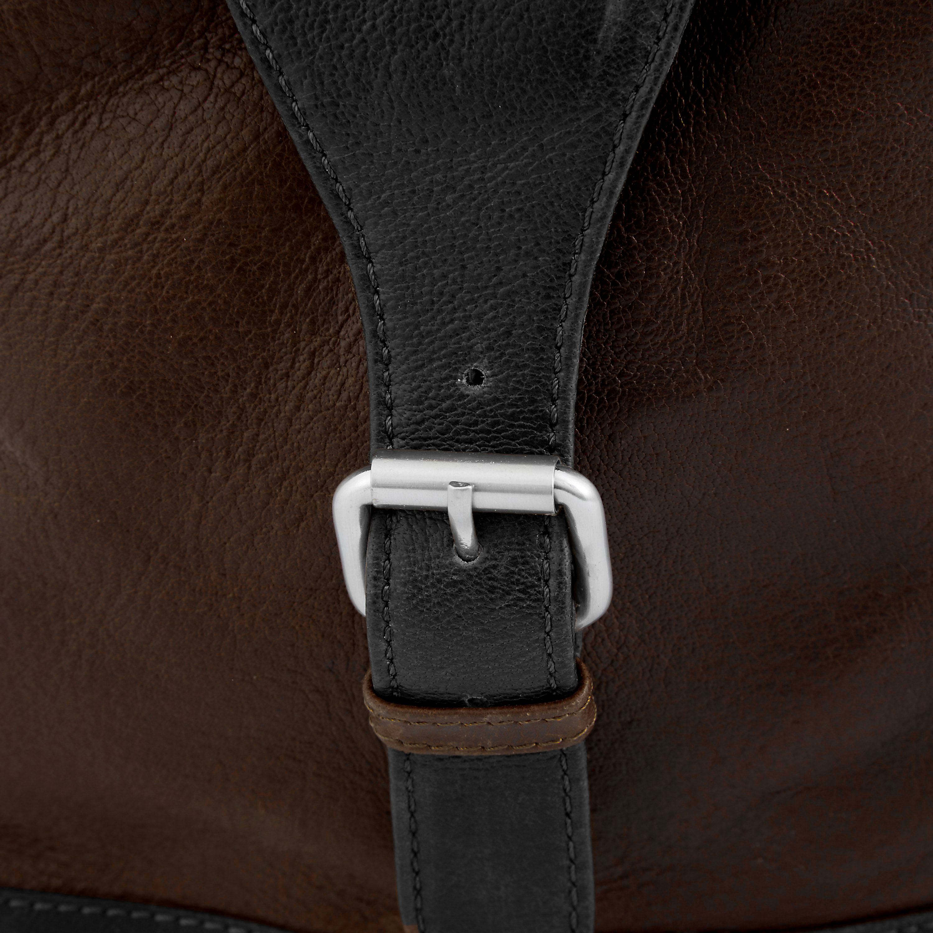 Borsa weekend California marrone e nera  - 10