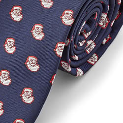 Set Cravatta Natale DiBanGu - Seta Jacquard Con Taschino E Gemelli Set Cravatta Natale DiBanGu - Seta Jacquard Con Taschino E Gemelli