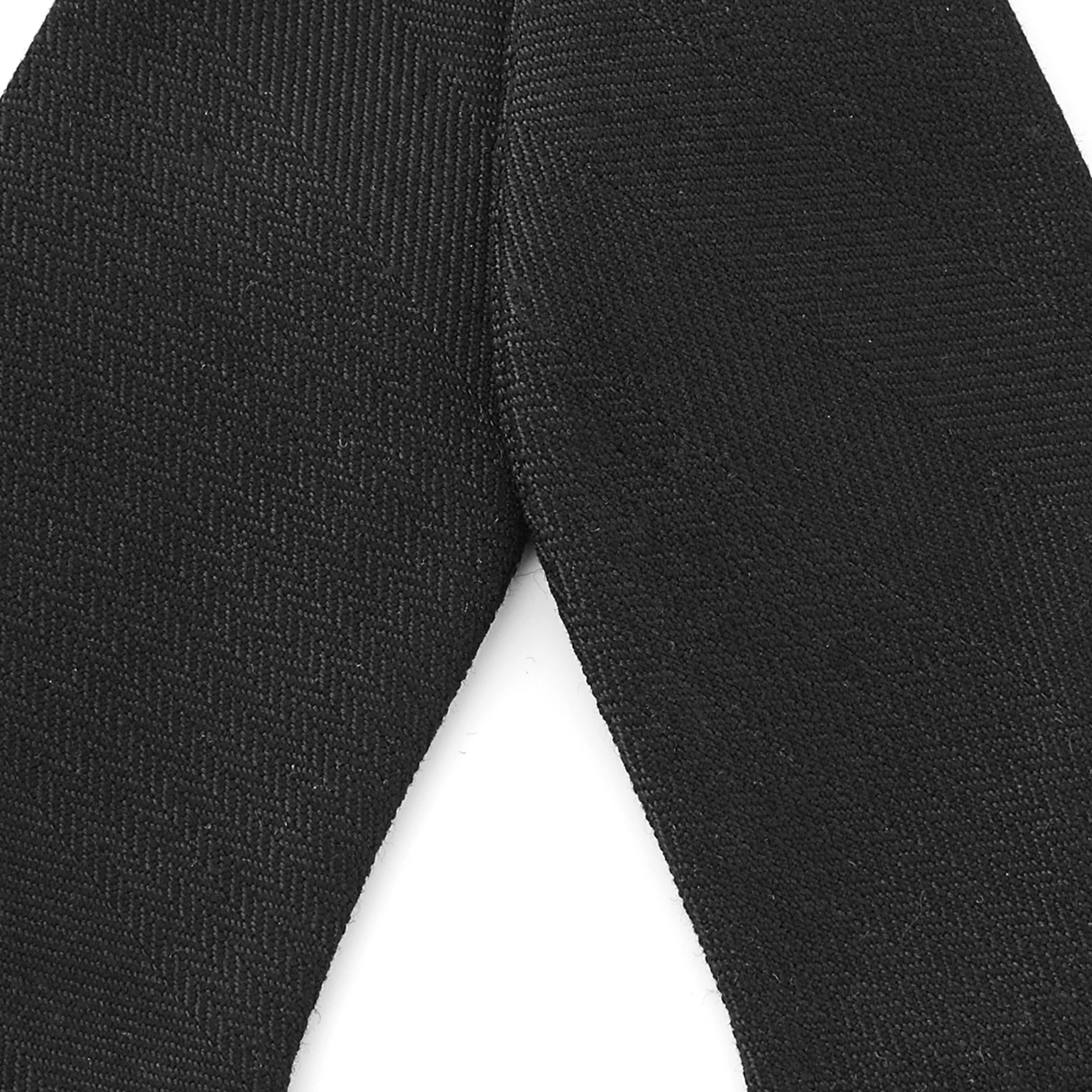 Schwarze Gemusterte Selbstbinder Fliege - 2