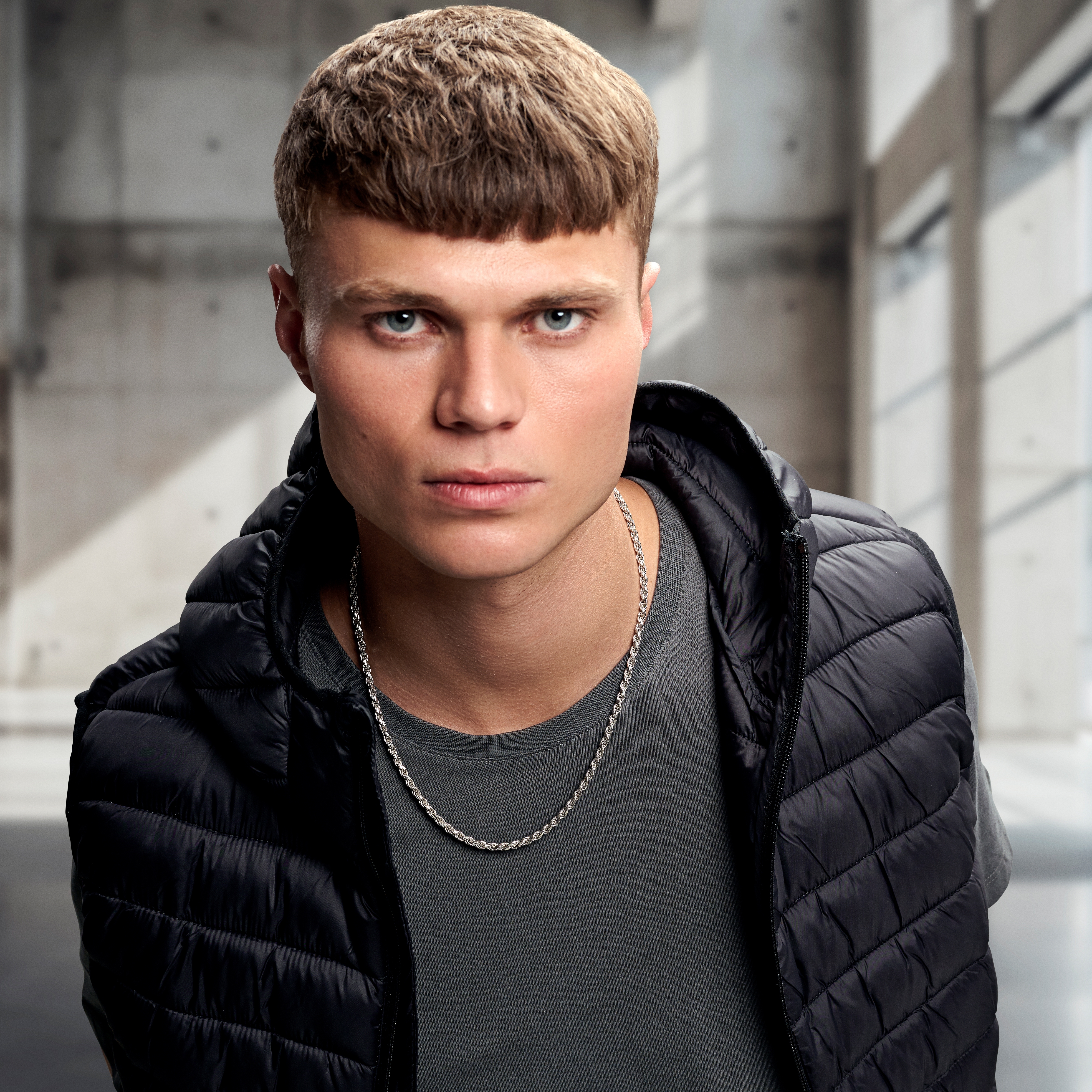 Argentia | 925s | 4 mm Rodiumplätterat Repkedjehalsband i Sterlingsilver - 2