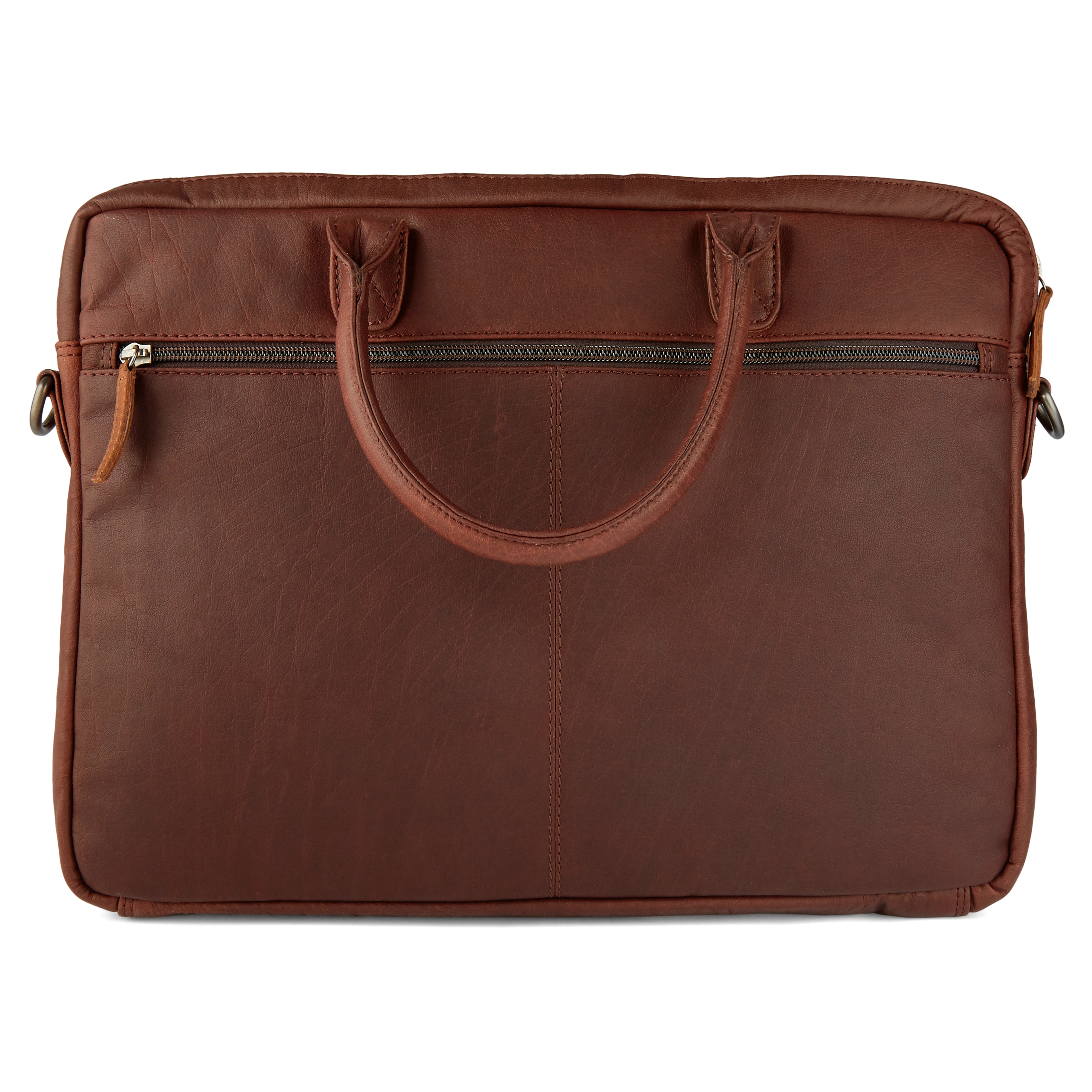 Oxford Brun & Ljusbrun Datorväska i Läder - 3