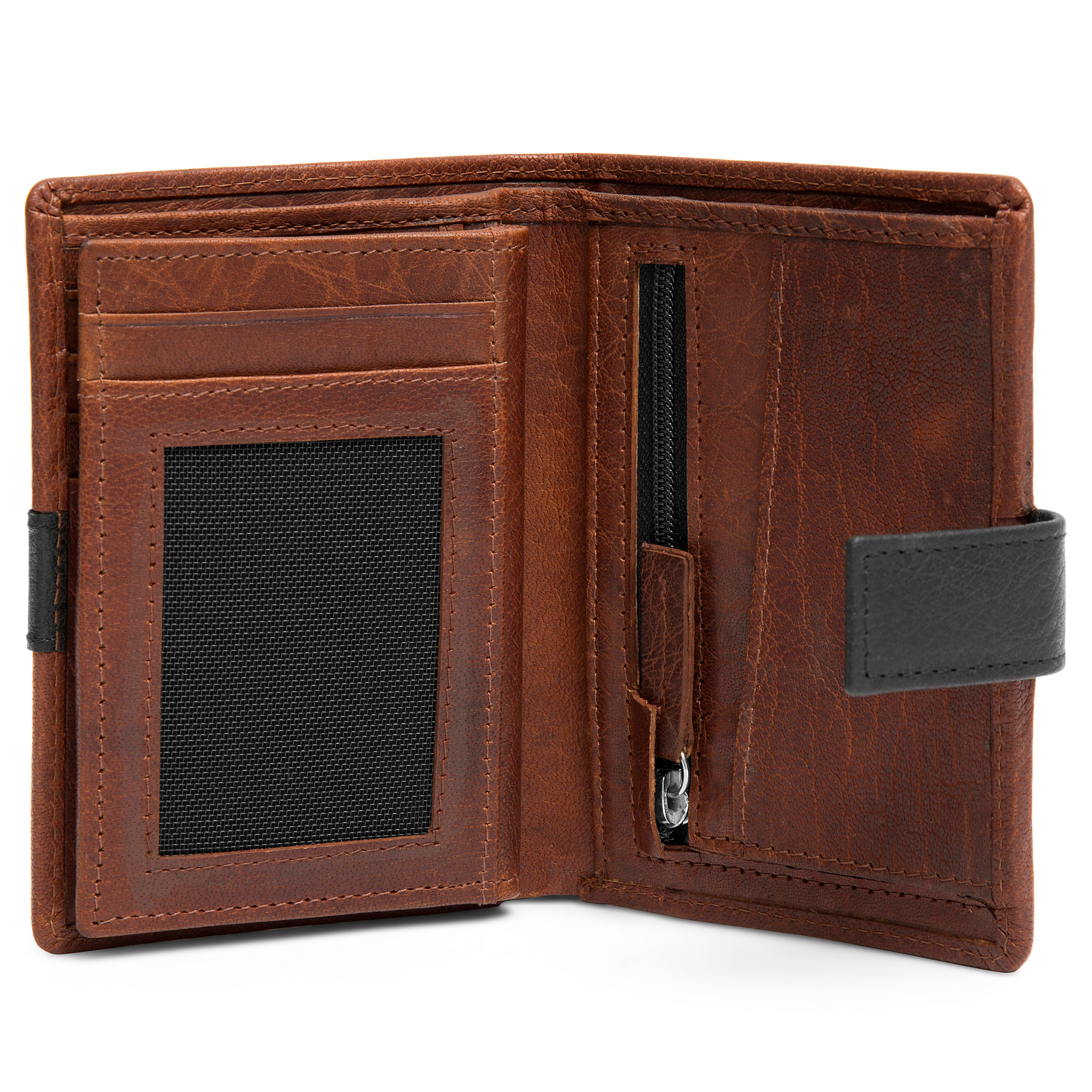 Montreal Executive Tankleurige & Zwarte RFID Leren Portemonnee - 3