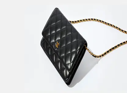 Pre-loved Chanel™ Black Leather Quilted Faux Pearl Embellished Combat –  Mine & Yours