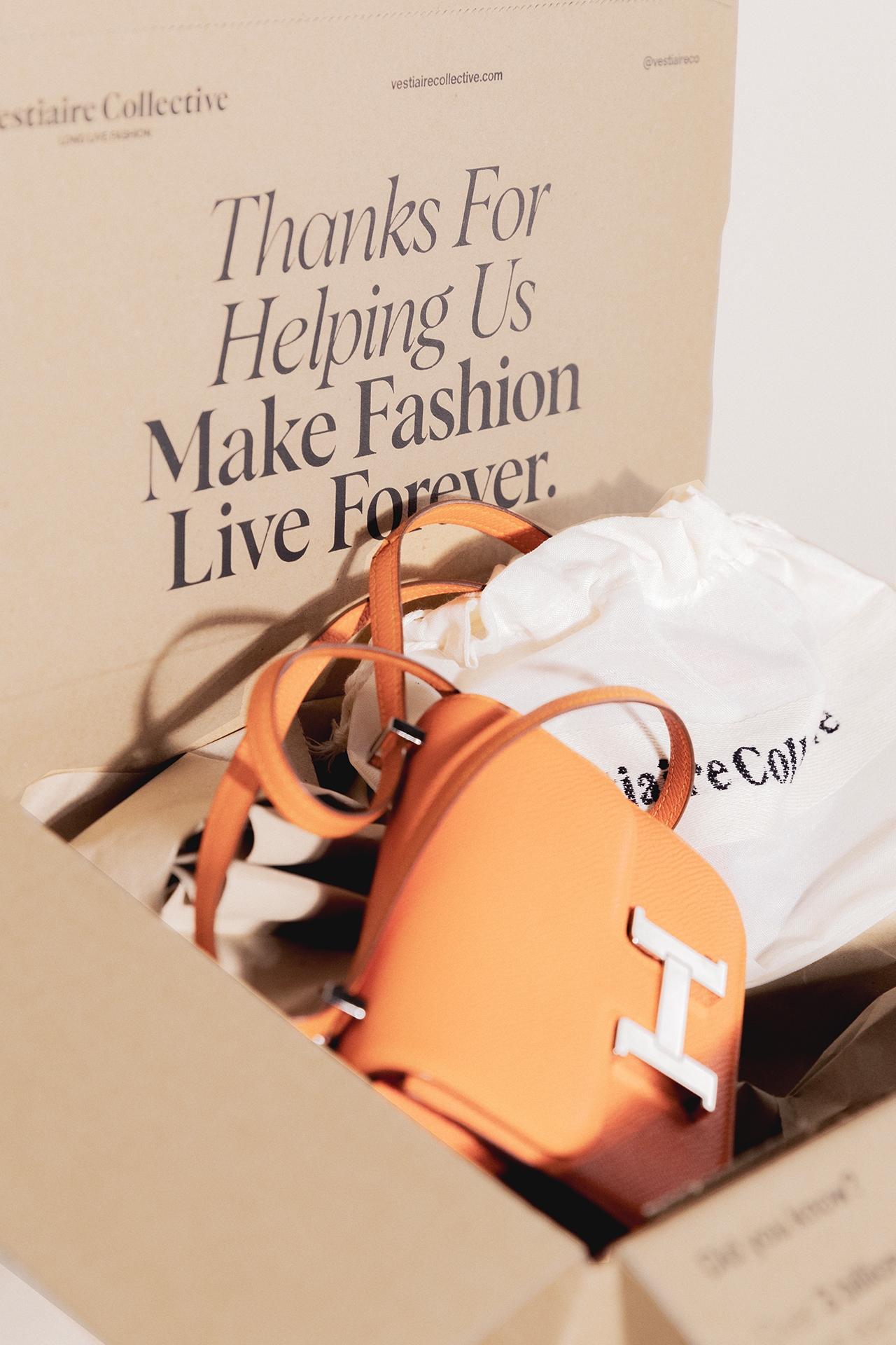 Vestiaire Collective luxury packaging