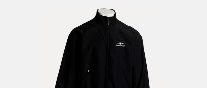 Balenciaga Logo Windbreaker Jacket in Black for Men  Lyst