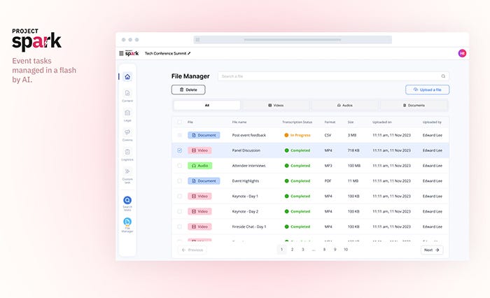 Spark File Manager Interface