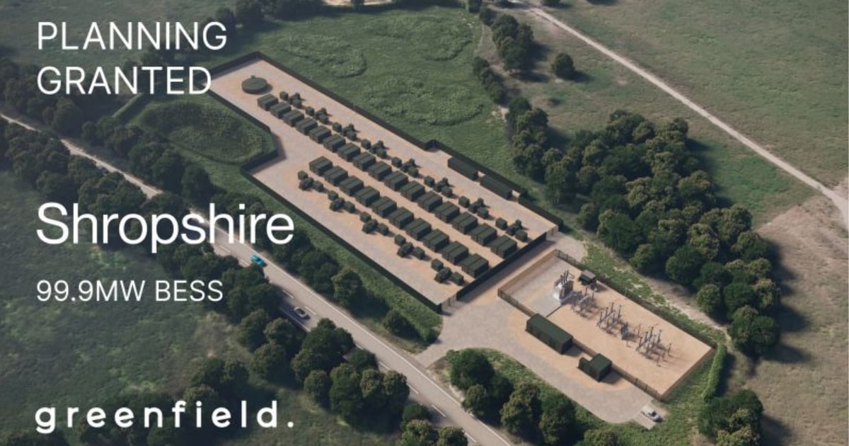 Roc Stack Greenfield and RPC secure planning for 99.9MW BESS in Shropshire
