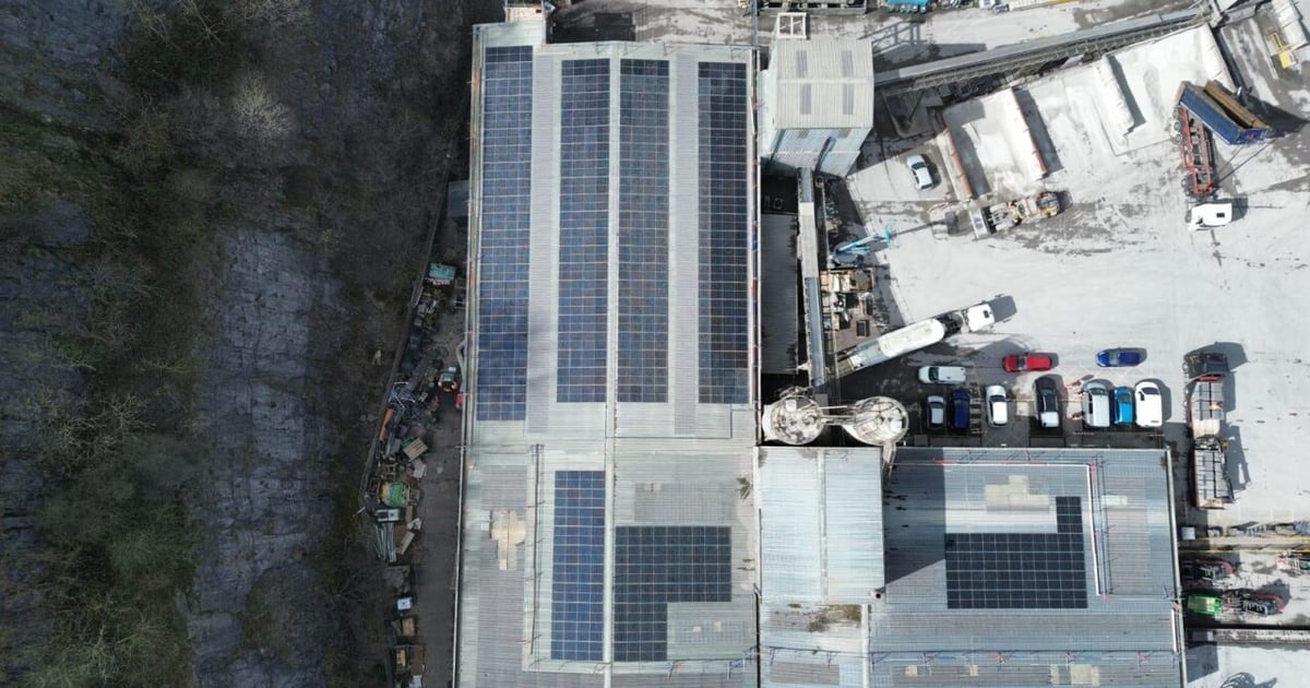 Holcim UK installs solar array at Cheddar plant - Solar Power Portal