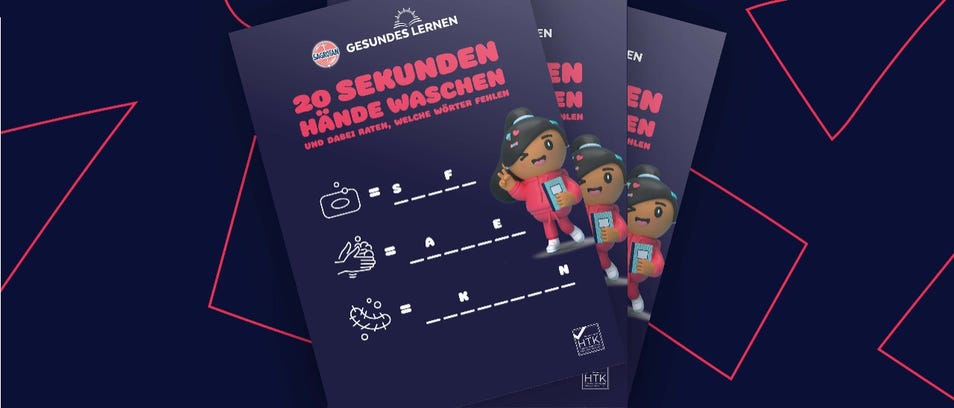 Handwaschposter für Kids