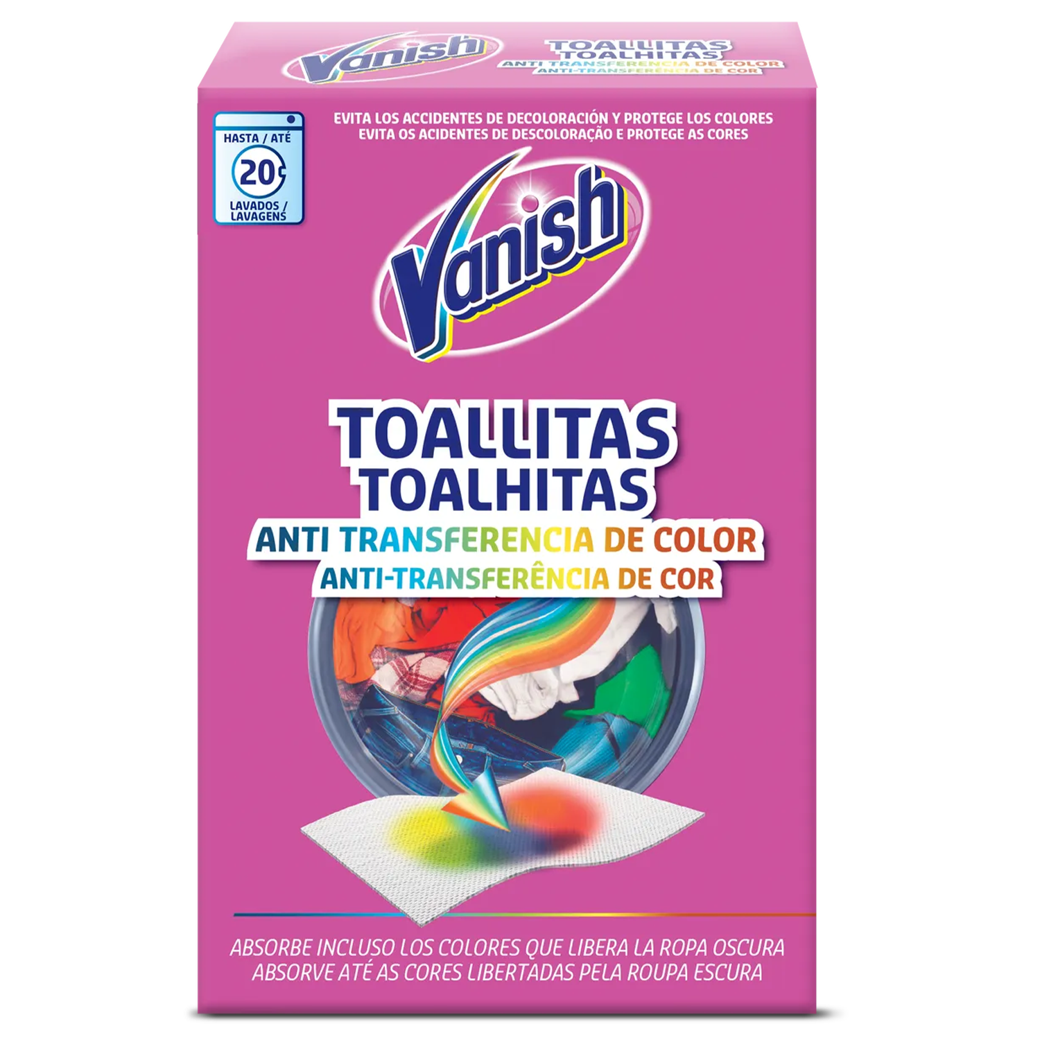 TOALLITAS ANTITRANSFERENCIA DE COLOR