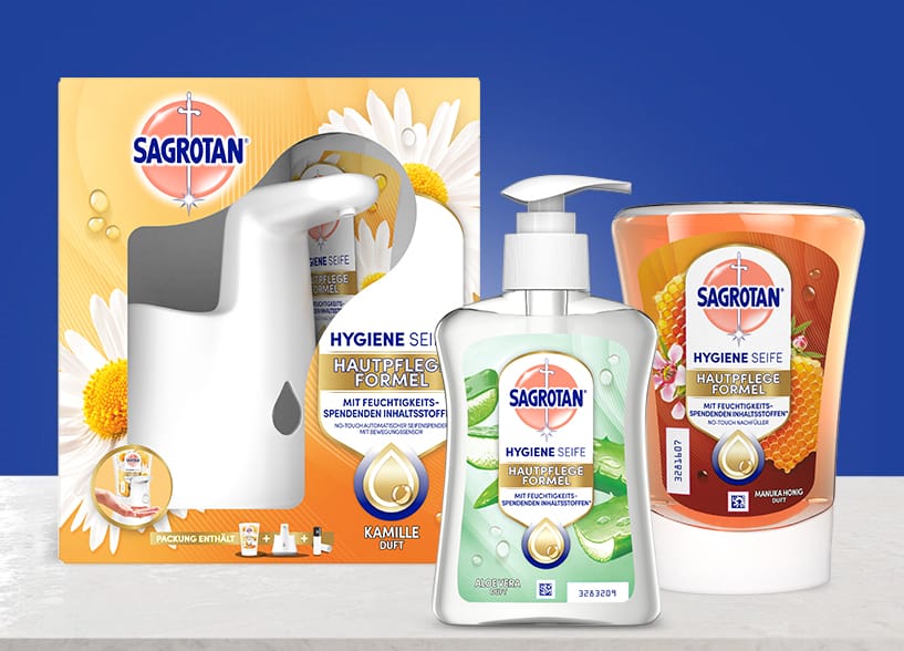 Entdecken Sie unsere vielfltigen Seifen-Produkte | Sagrotan DE Entdecken Sie unsere vielfltigen Seifen-Produkte | Sagrotan DE