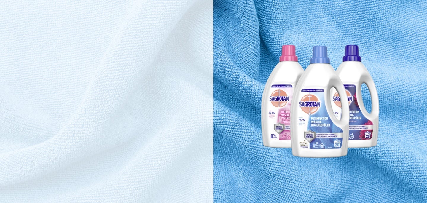 Sichern Sie sich 0,50€ Rabatt beim Kauf eines Sagrotan Wäschehygienespülers