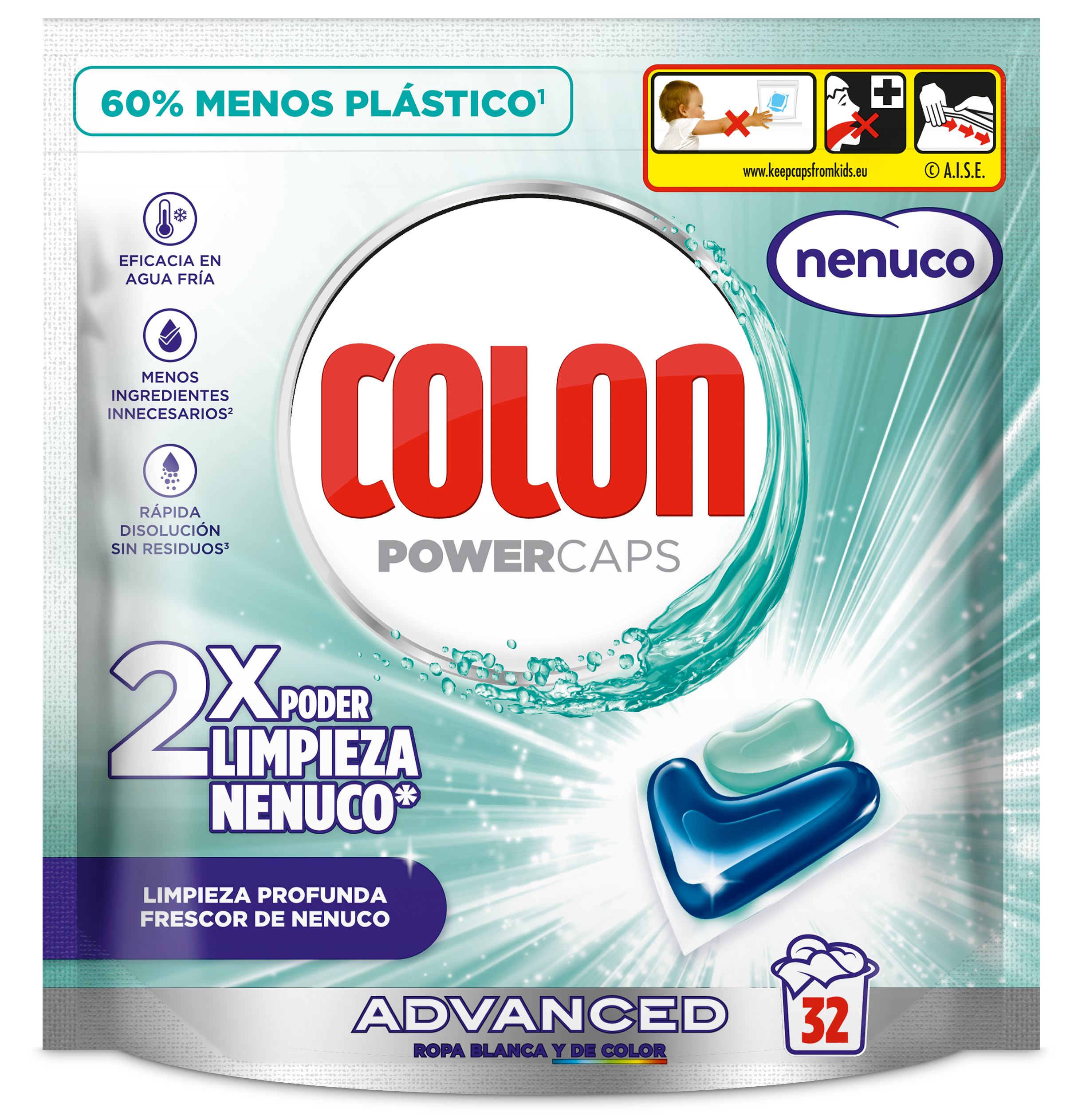 COLON TOTAL POWER GEL Caps Nenuco