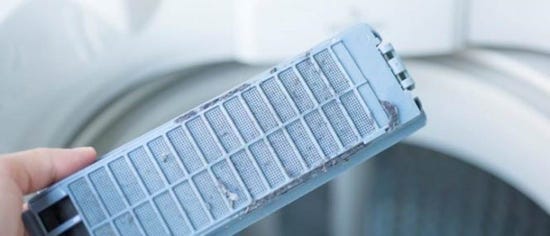 Imagen de un filtro de la lavadora