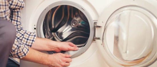 Imagen de una goma de la lavadora