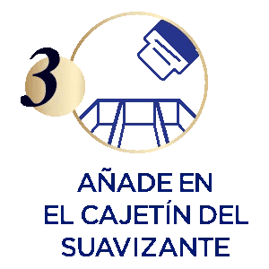 anade en el cajetin el suavizante
