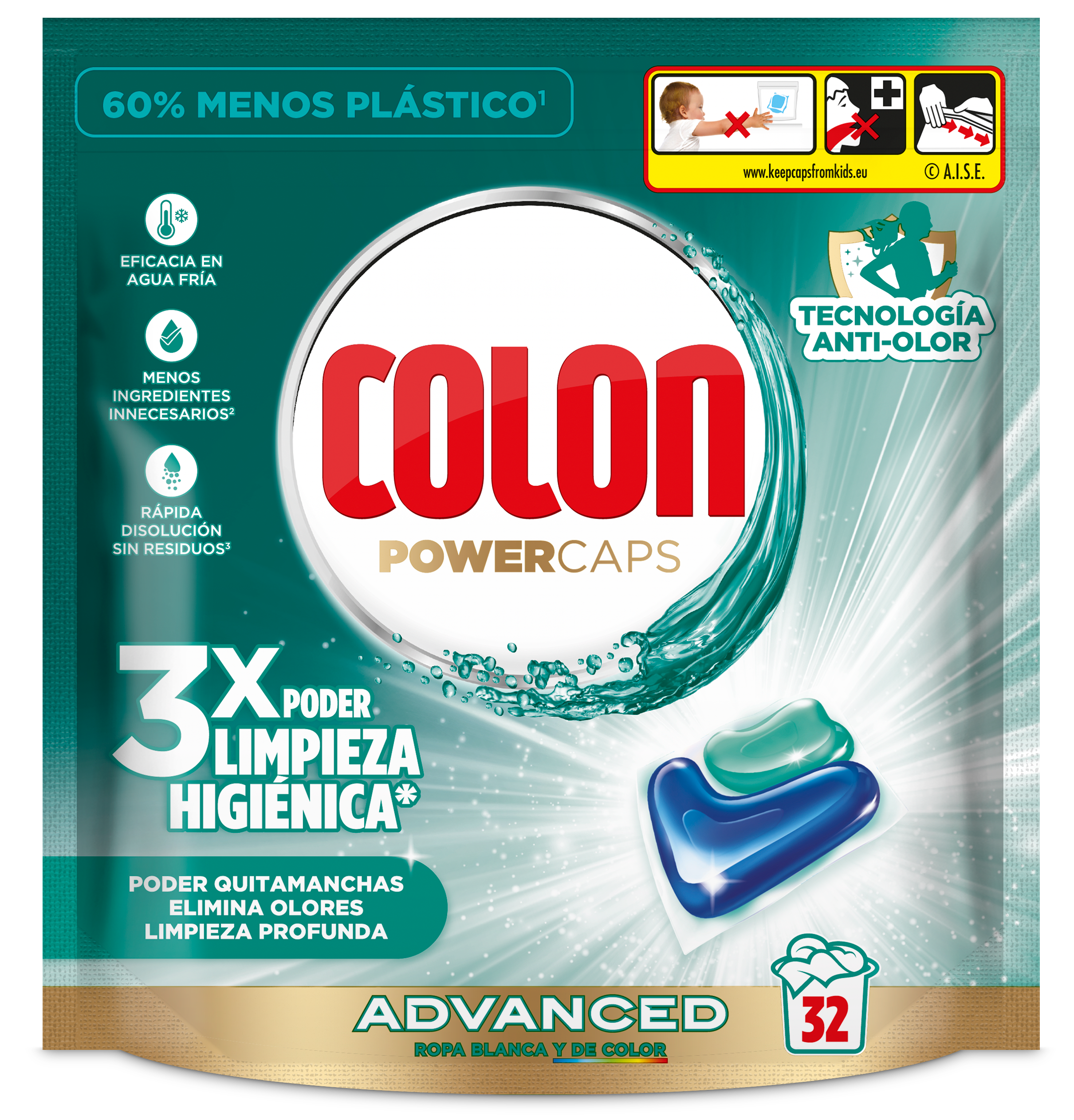 COLON TOTAL POWER GEL Caps Higiene