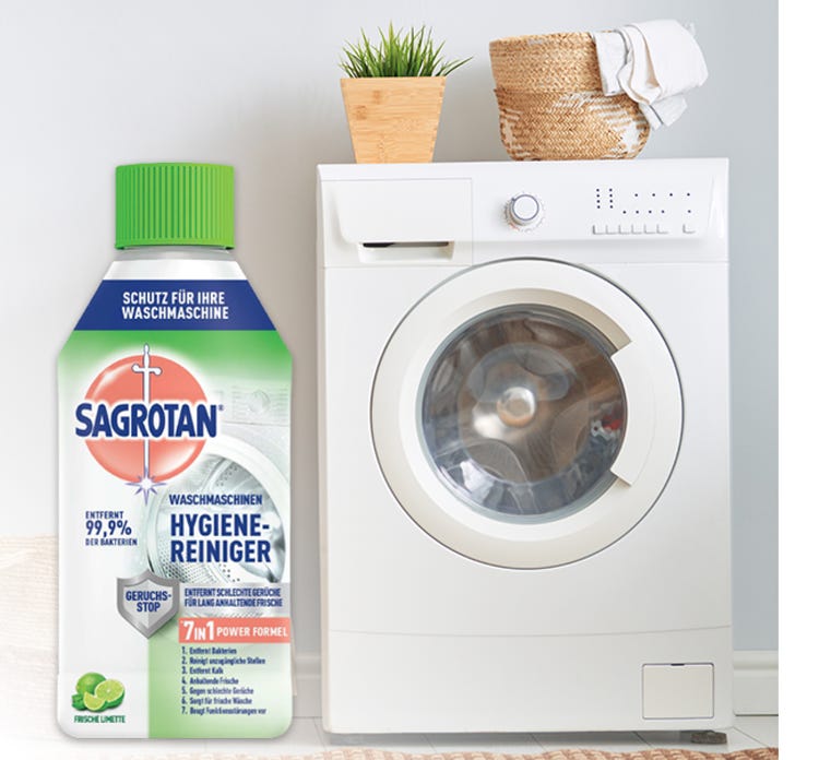 Sagrotan Waschmaschinenhygienereiniger gegen schlechte Gerüche