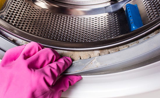 How do I remove mould from washing machine?
