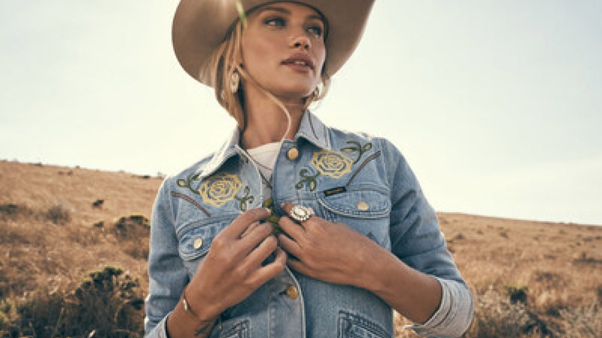 Yellow Rose by Kendra Scott collaboration with denim brand, Wrangler. 