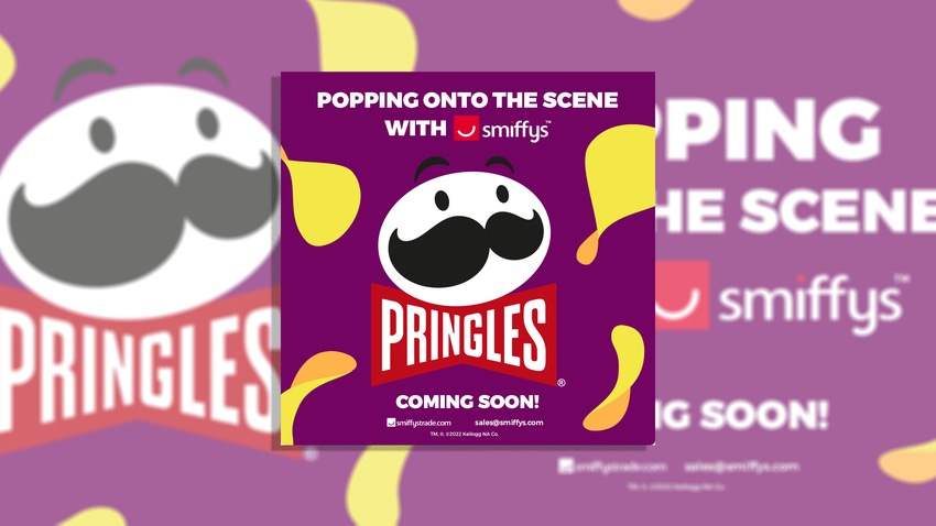 Announcement for Smiffys and Pringles upcoming collaboration.